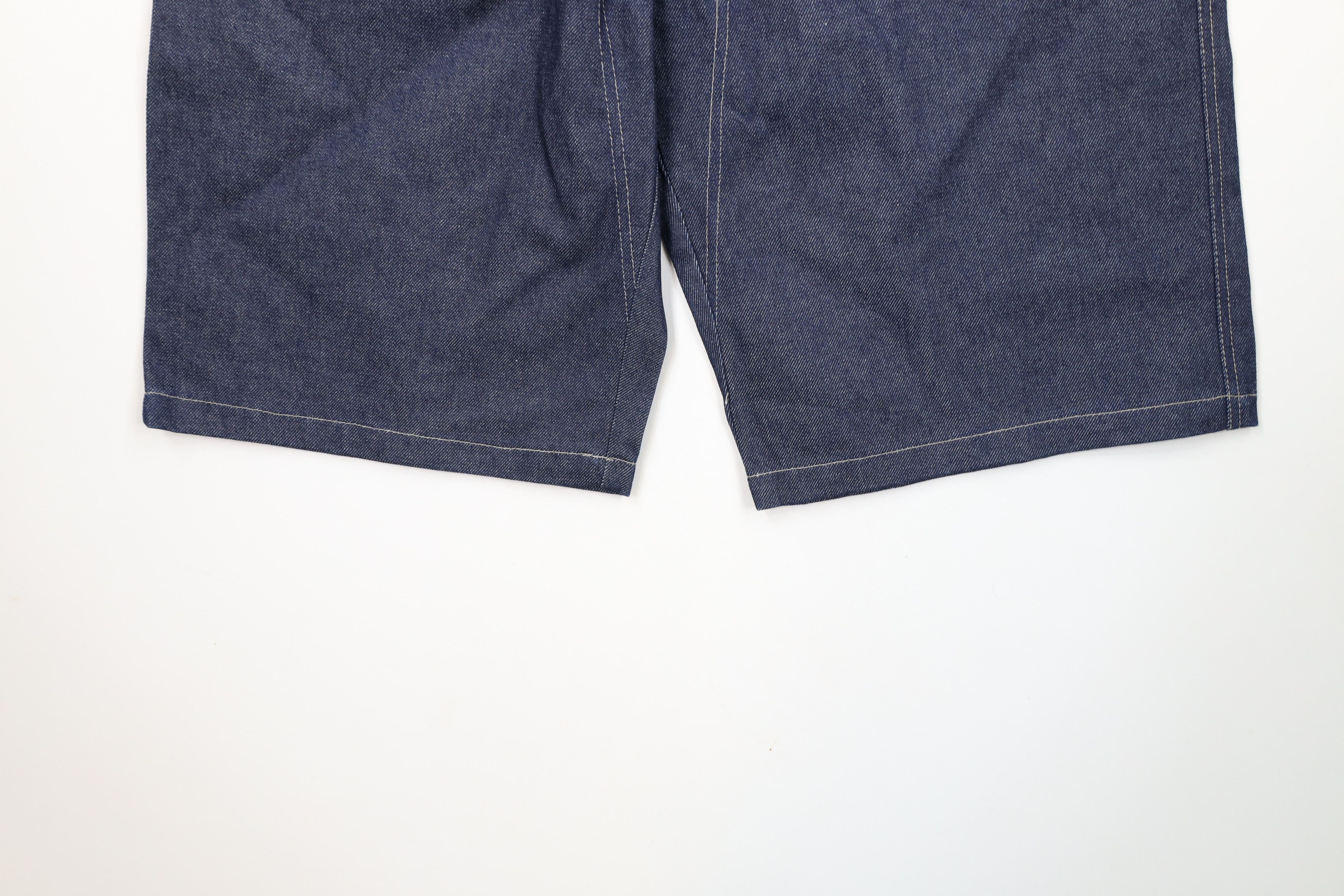 Vintage Deadstock Vintage 90s Y2K Streetwear Denim Cargo Shorts Blue Size US 36 / EU 52 - 4 Thumbnail