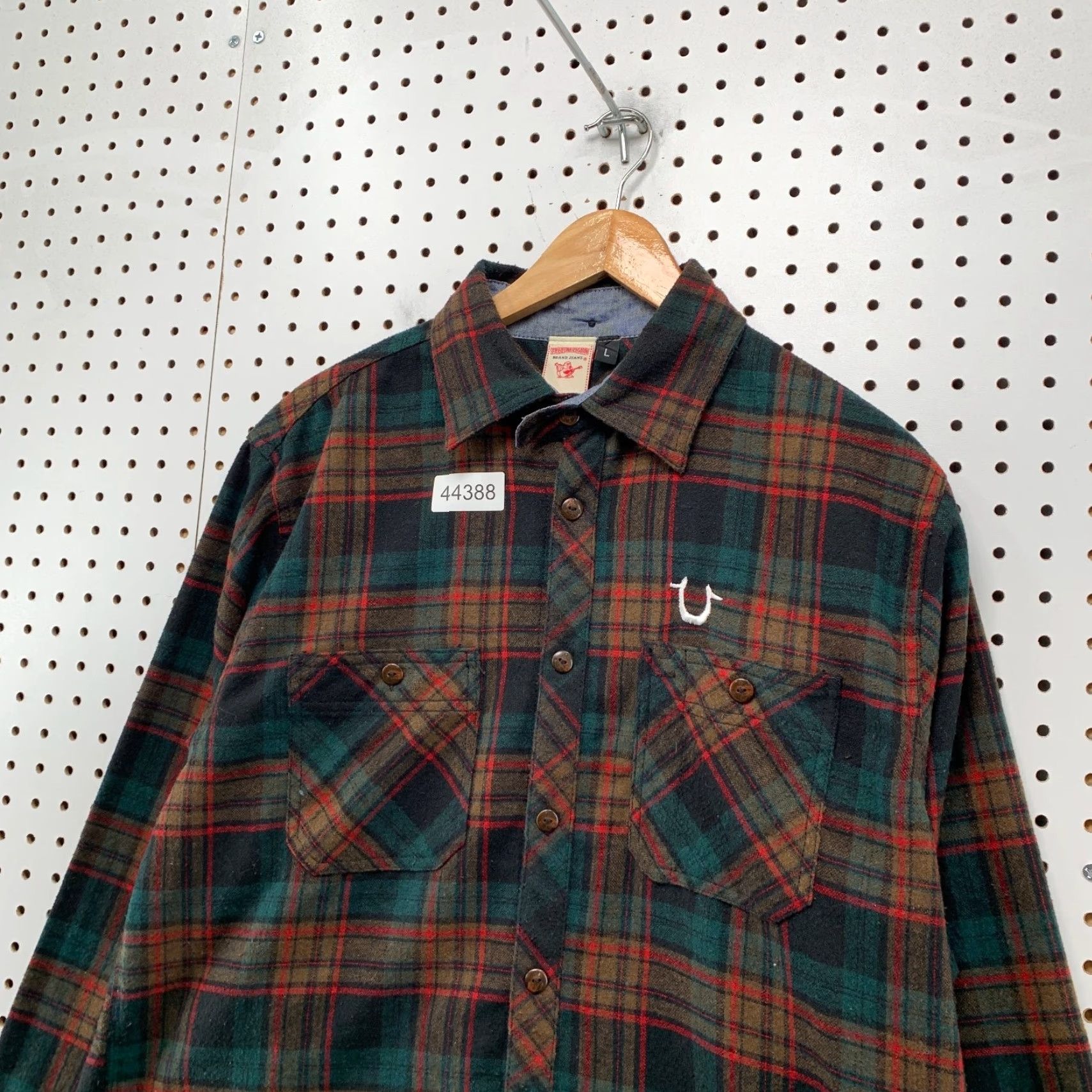 True Religion True Religion Shirt Mens Large Tartan Plaid Flannel Long Sleeve Button-Up Casual Hip Hop Western Multicolor Cotton Size US L / EU 52-54 / 3 - 4 Thumbnail