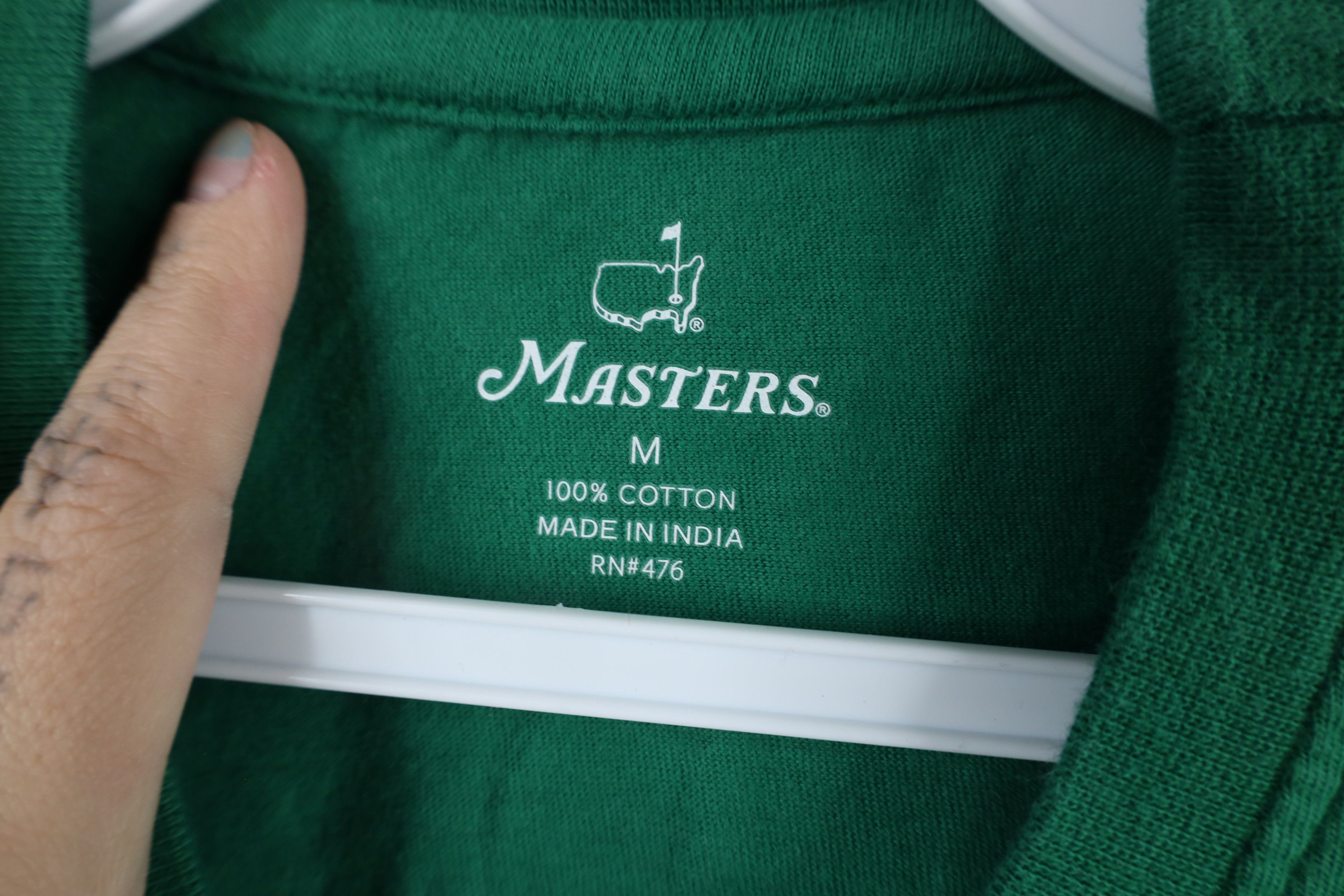 Vintage The Masters 2022 Short Sleeve Golfing T-Shirt Green Cotton Size US M / EU 48-50 / 2 - 7 Thumbnail