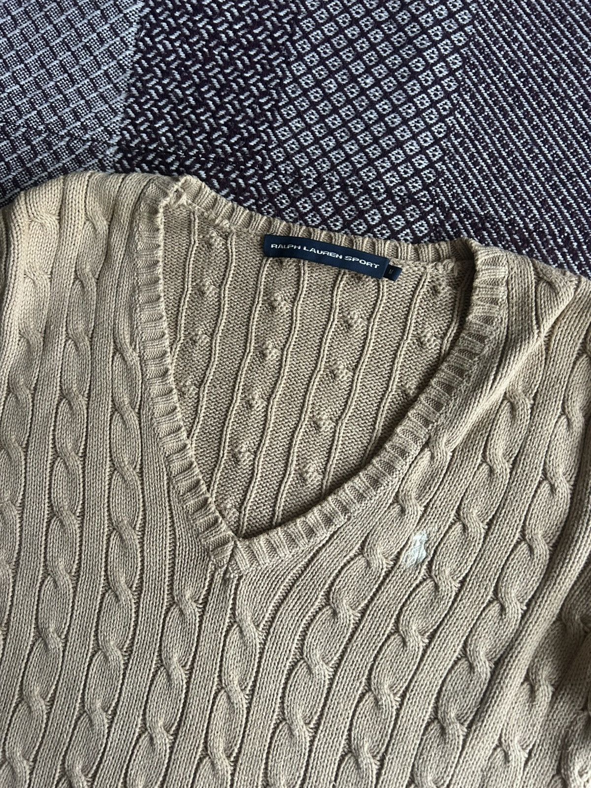 Polo Ralph Lauren Polo Ralph Lauren Sport Knitted V-Neck Sweater Solid Size M Size M / US 6-8 / IT 42-44 - 3 Thumbnail