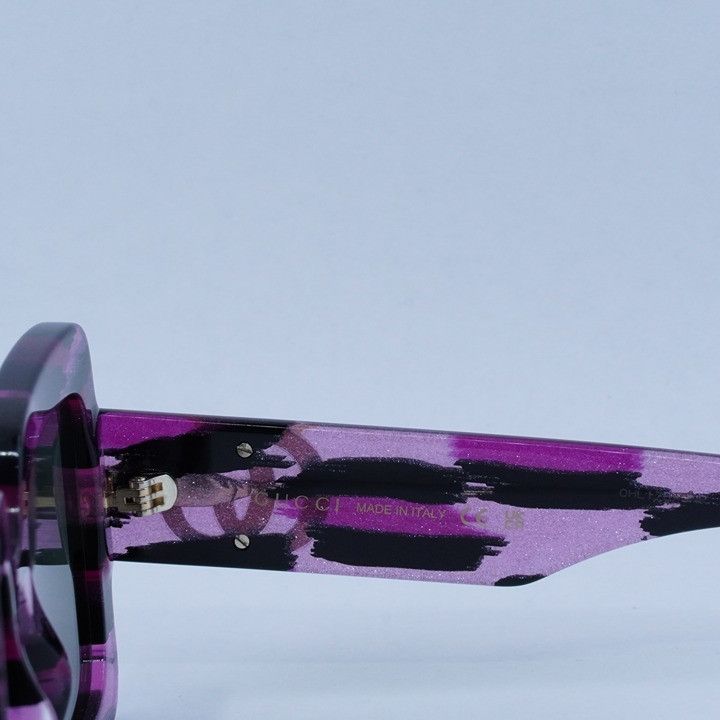 Gucci Gucci GG1547S 003 Sunglasses Glitter Fuchsia With Black Size ONE SIZE - 5 Thumbnail