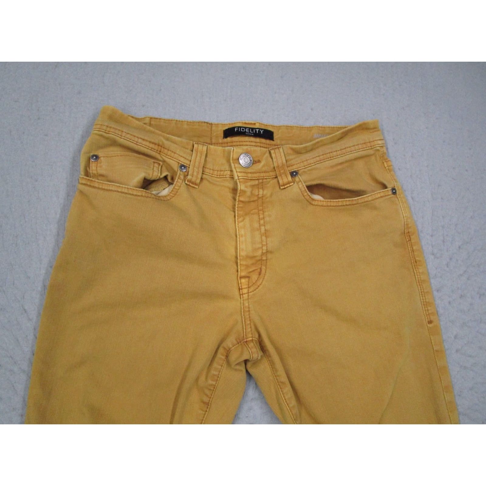 Vintage VINTAGE Fidelity Jeans Men's 31 Brown Denim Straight Fit 5-Pocket Zip Fly Made in USA Size US 31 - 2 Thumbnail