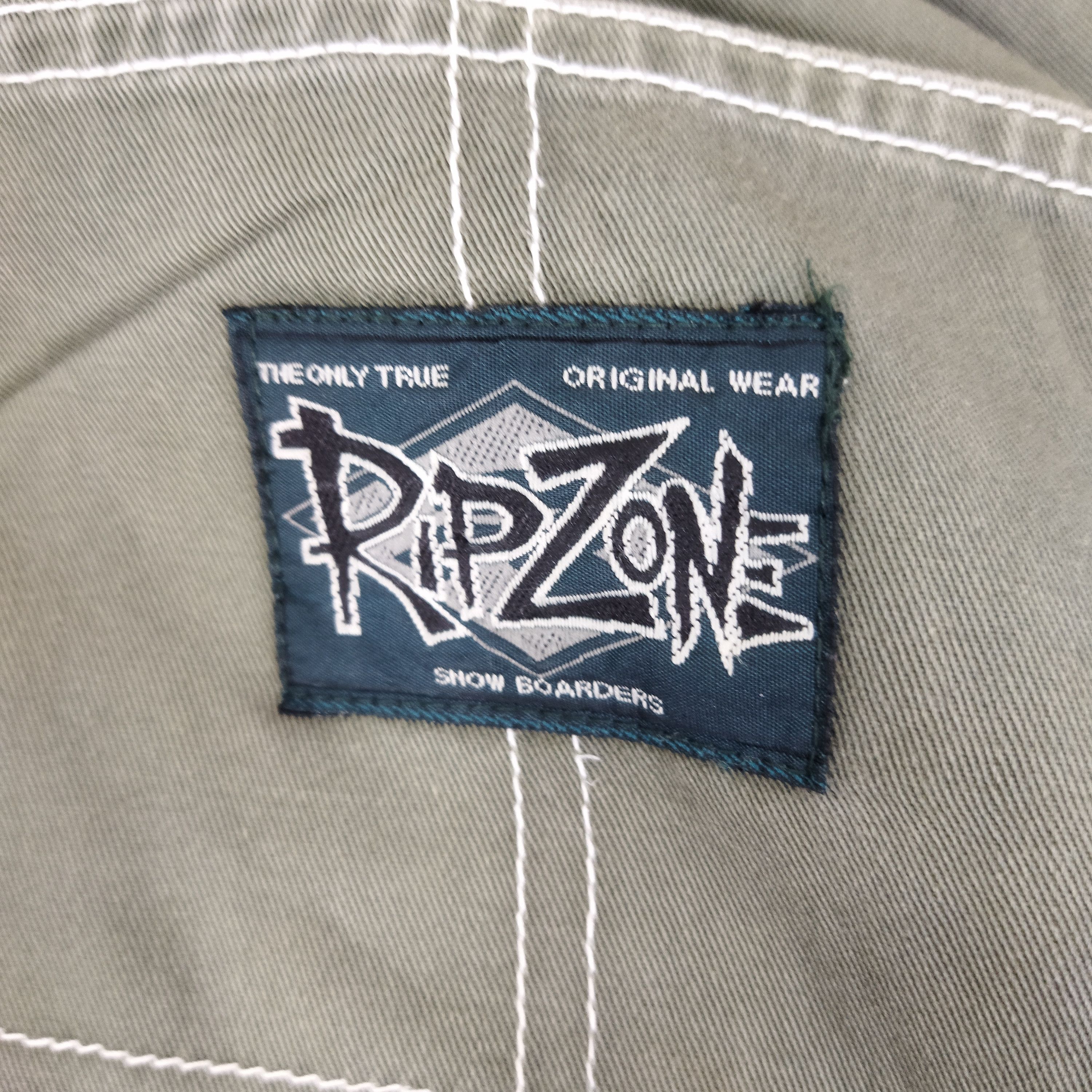 Japanese Brand RIPZONE FADED GREEN CARGO PANTS Size US 32 / EU 48 - 8 Thumbnail