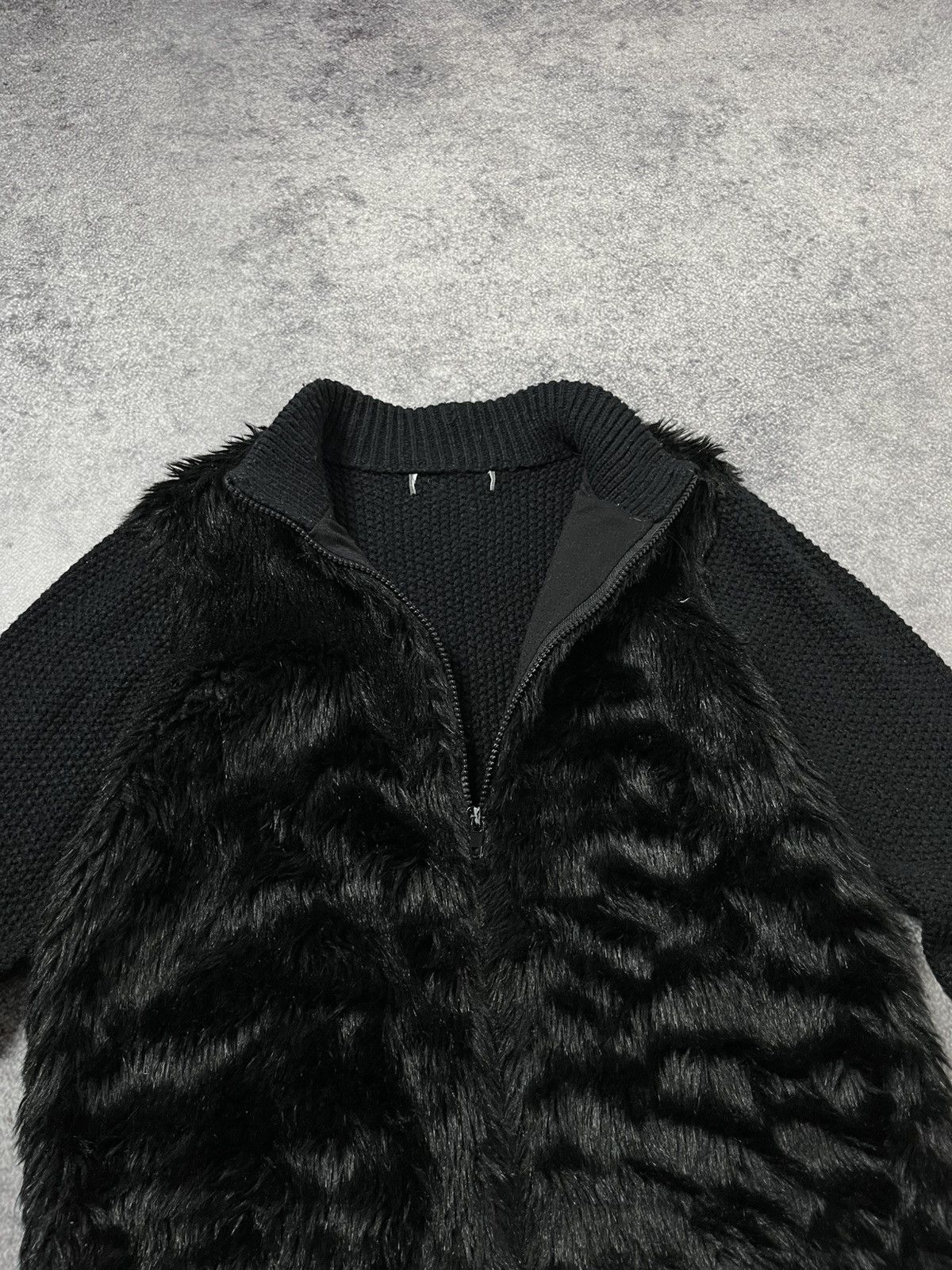 Hysteric Glamour 🔥FAUX FUR HYSTERIC GLAMOUR VIBE CROPPED ZIP SWEATER JACKET Size US M / EU 48-50 / 2 - 6 Thumbnail
