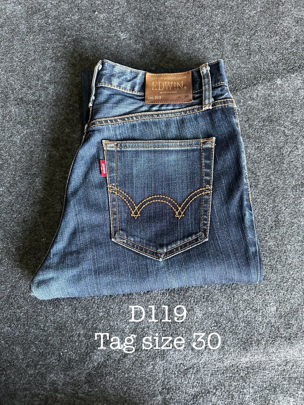 BUFFALO BOBS × Edwin × If Six Was Nine Vintage Edwin 503 Japan Blue Indigo Denim D119 Size US 30 / EU 46 - 12 Thumbnail