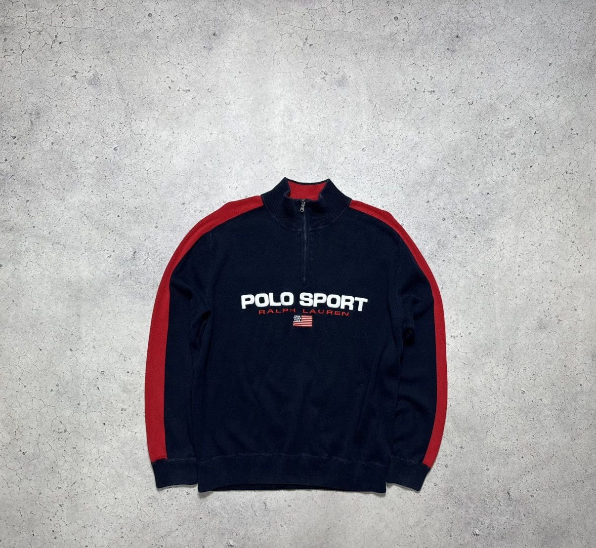 Polo Ralph Lauren Polo Ralph Lauren Sport 1/4 Zip Sweater Big Logo PRL Size US L / EU 52-54 / 3 - 1 Thumbnail