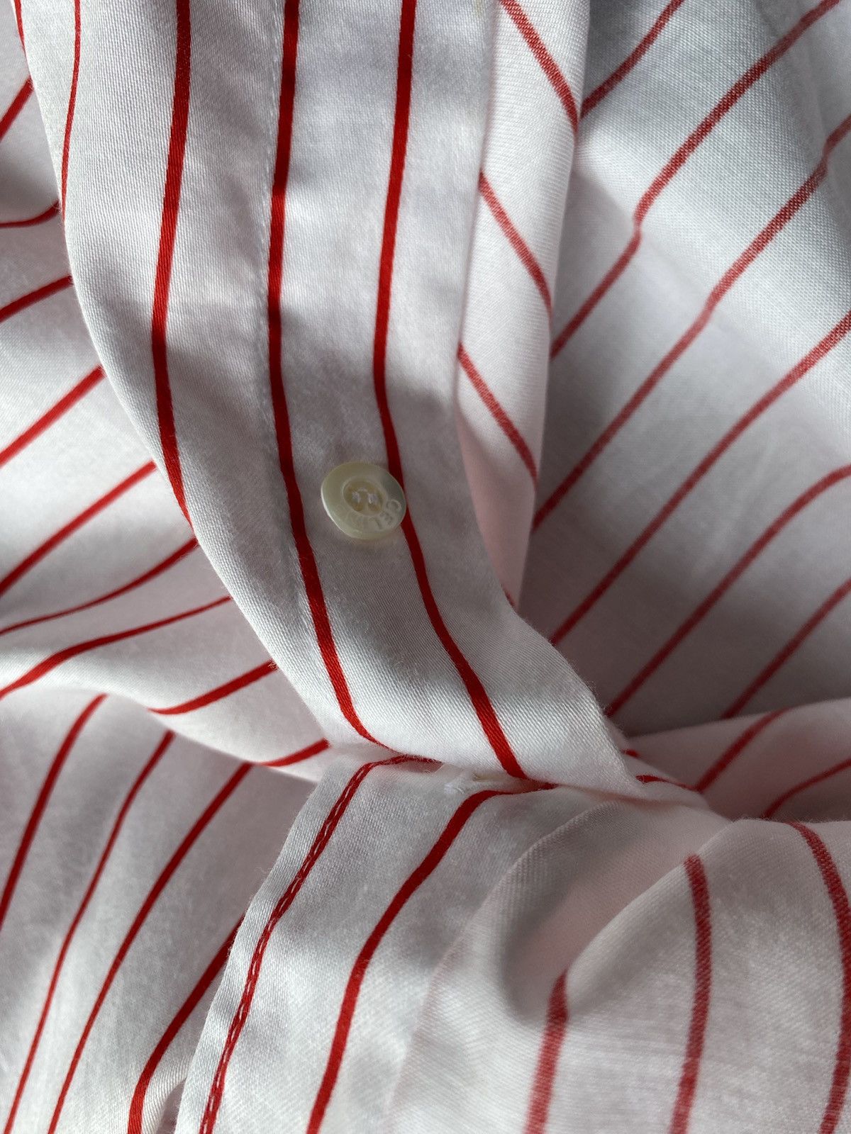 Celine Celine vintage white/red striped pocket shirt Size M / US 6-8 / IT 42-44 - 6 Thumbnail
