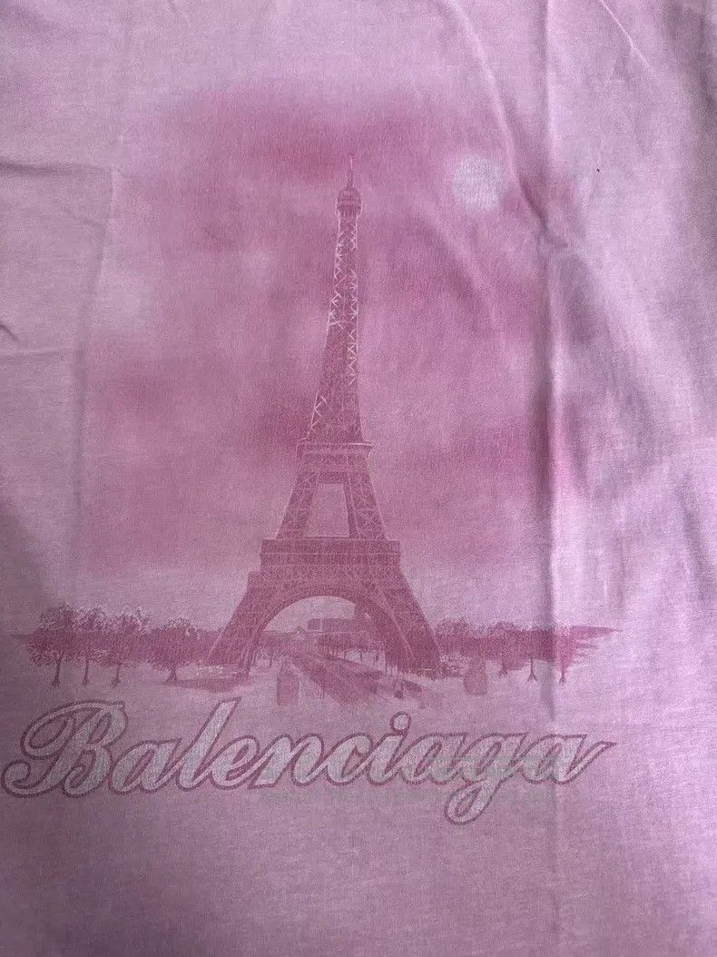 Balenciaga Balenciaga Letter Pattern Printed Round Neck Short Sleeve Size US M / EU 48-50 / 2 - 3 Thumbnail