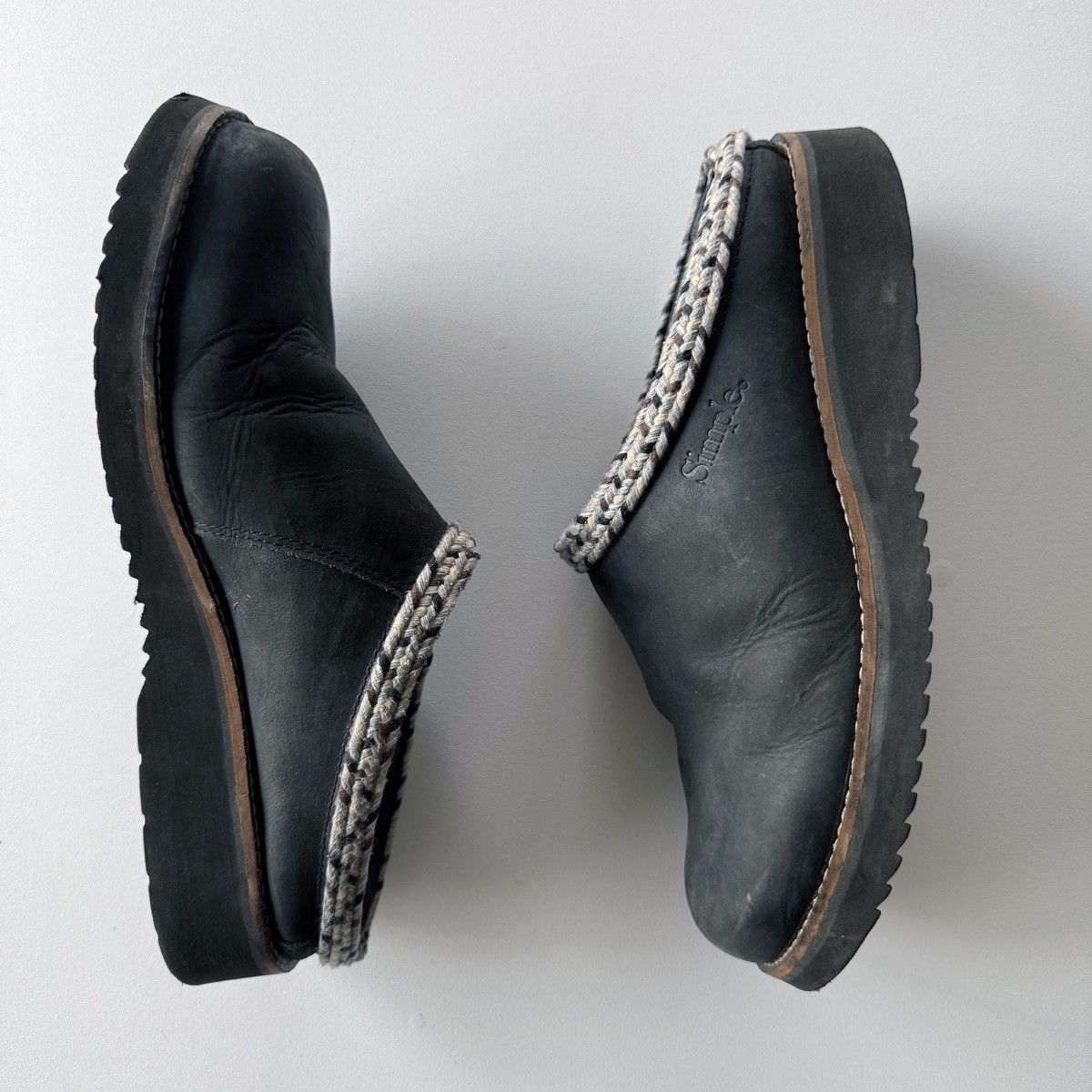 Simple Shoes Simple Shoes | Original Clog Black Leather | Size 9 Size US 9 / EU 42 - 3 Thumbnail