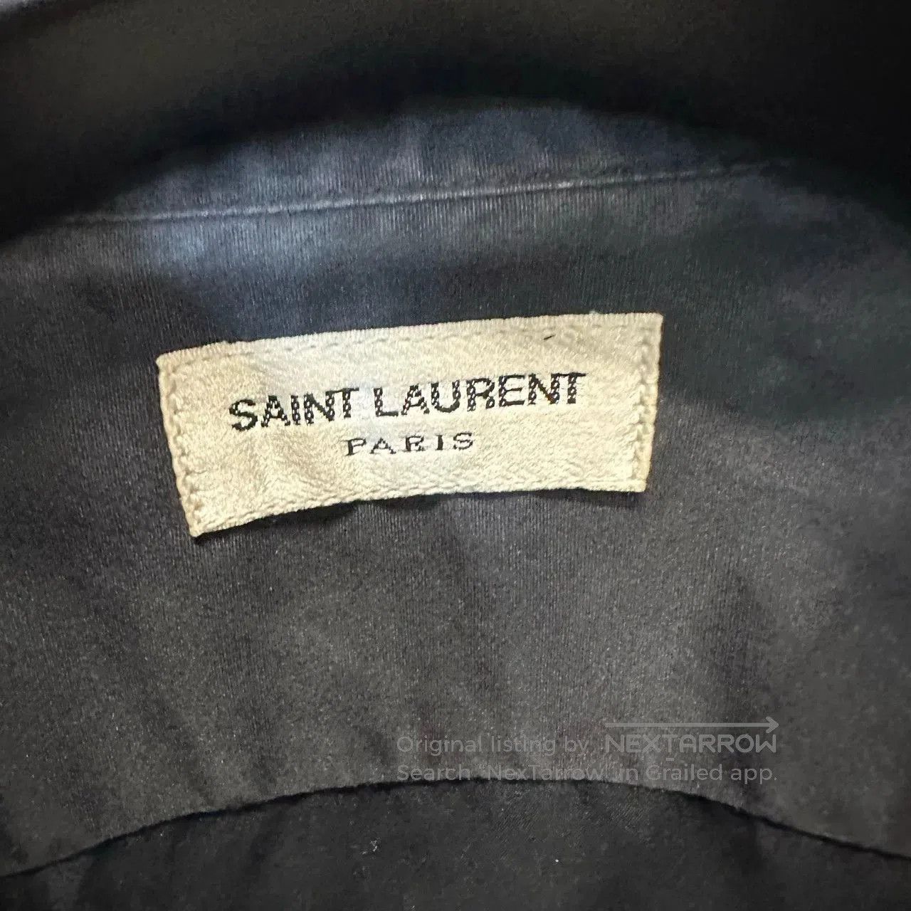 Yves Saint Laurent Saint Laurent Black Long Sleeve Shirt. Size XS / US 0-2 / IT 36-38 - 3 Thumbnail