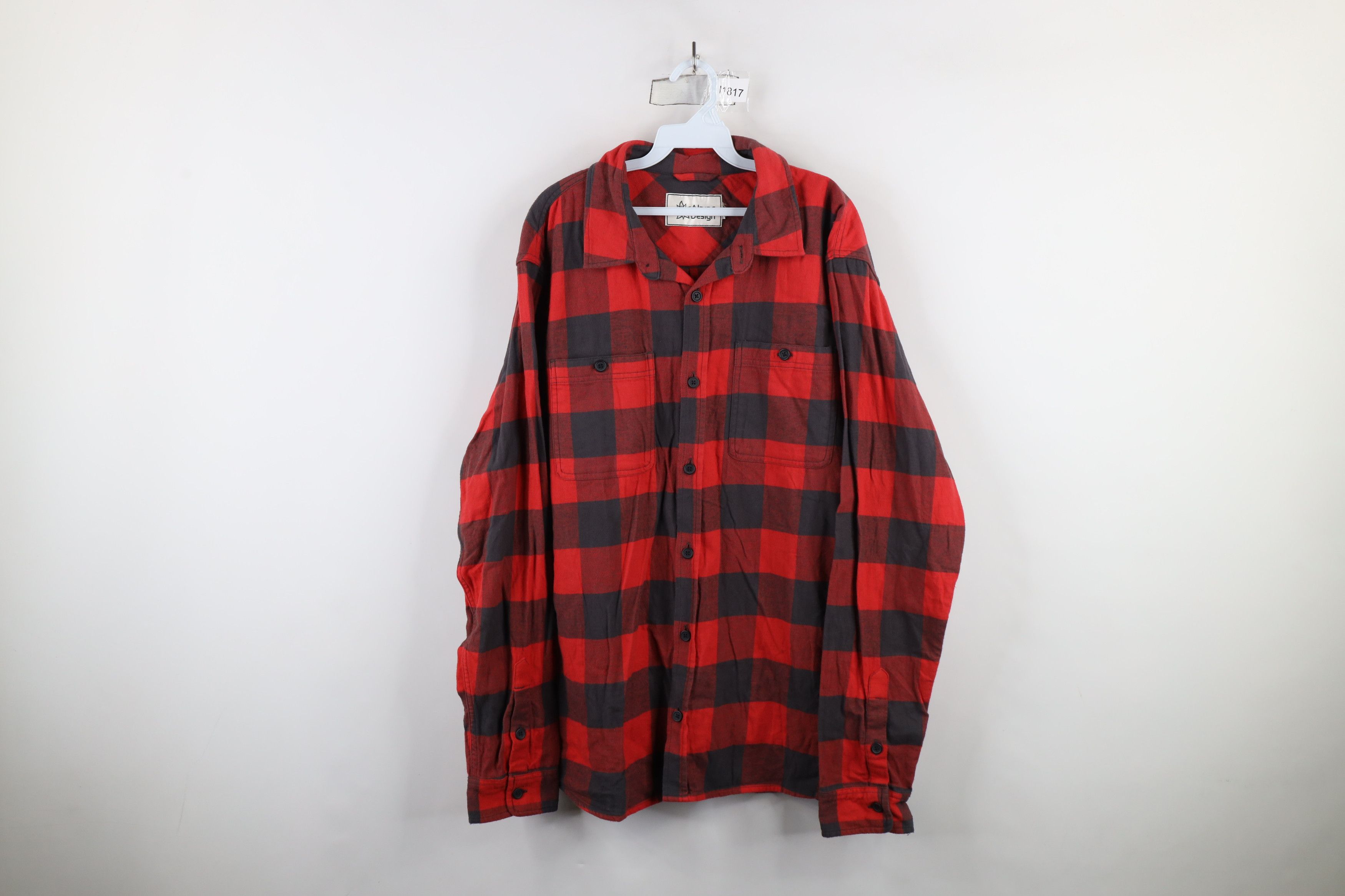 Vintage Vintage Y2K Streetwear Oversized Flannel Button Shirt Plaid Size US XXL / EU 58 / 5 - 1 Thumbnail
