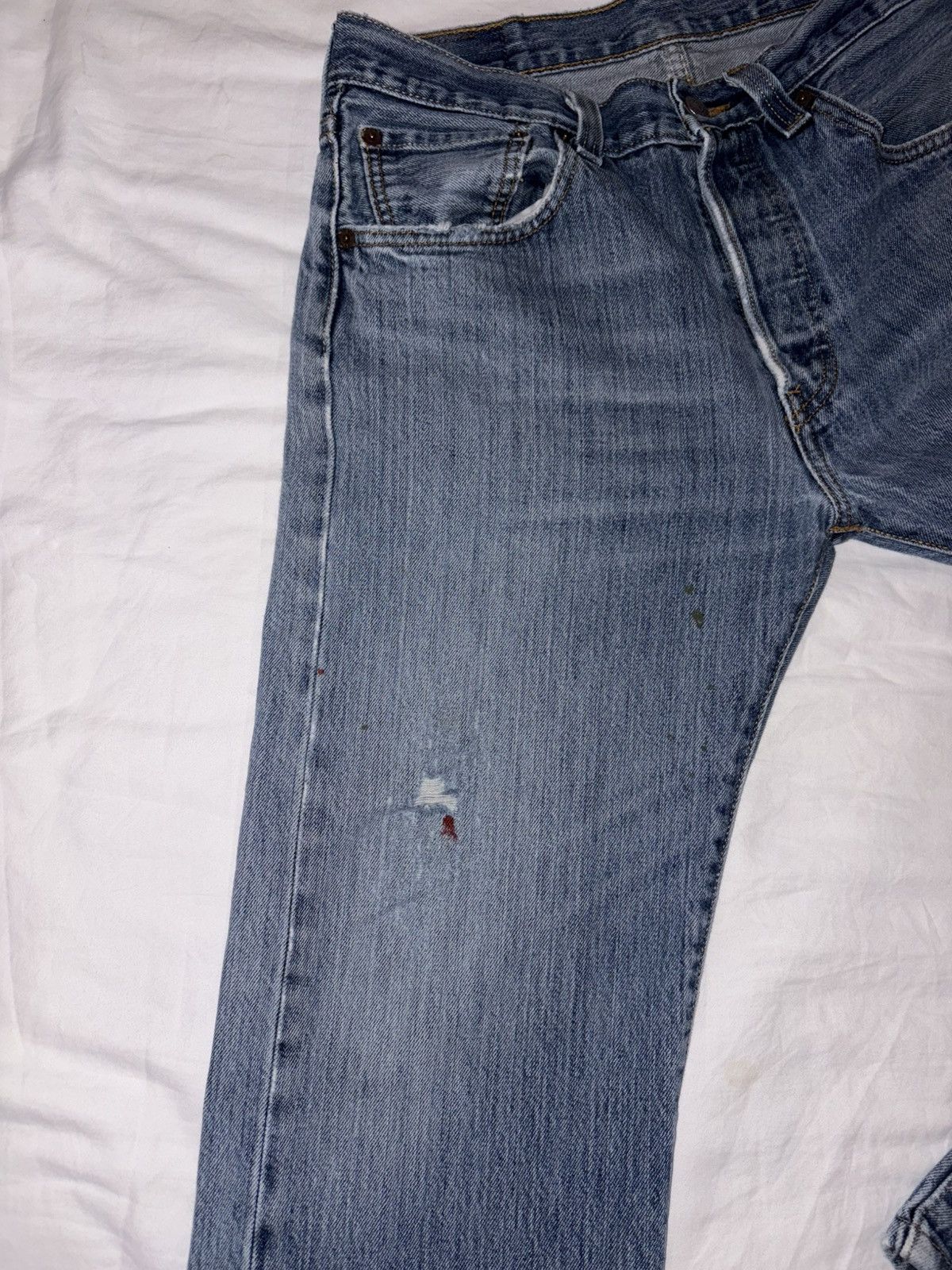 Levi's Vintage Clothing Levi’s 501 button fly blue jean denim w32 L32 red tab Size US 32 / EU 48 - 4 Thumbnail