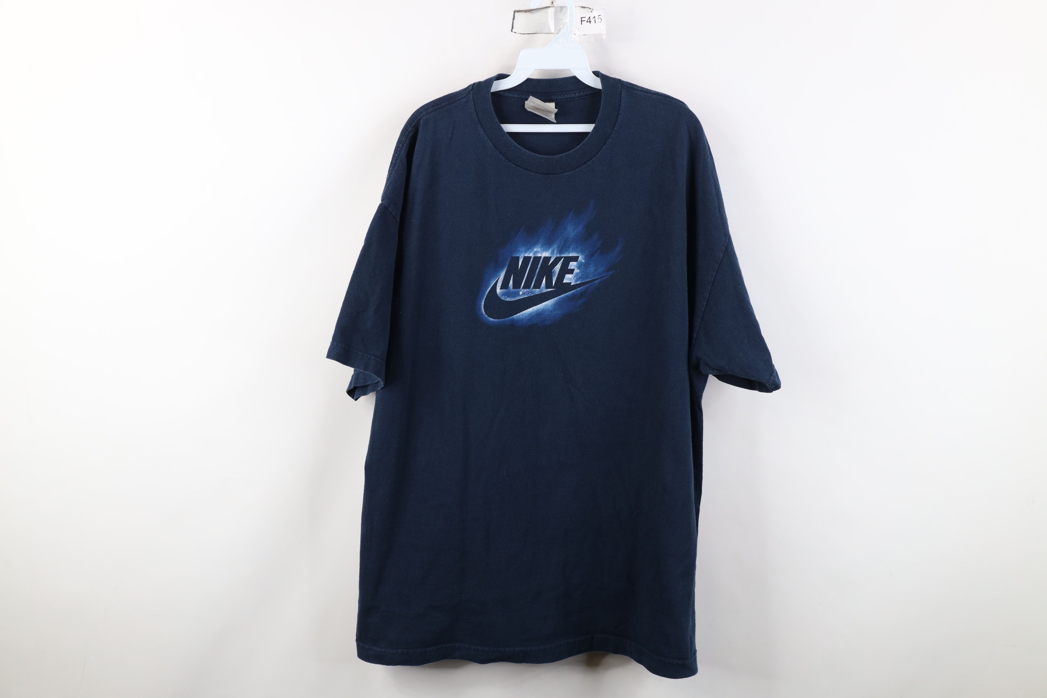Nike Vintage Nike Scott Fire Flames Big Center Swoosh T-Shirt Size US XXL / EU 58 / 5 - 1 Thumbnail
