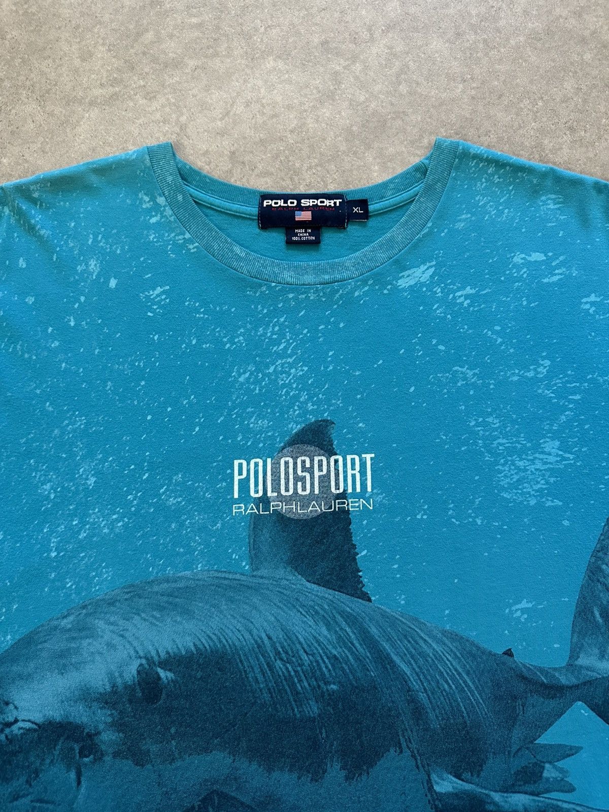 Polo Ralph Lauren Vintage Polo Sport Shirt 90’s Ralph Lauren Shark Rare Size US XL / EU 56 / 4 - 5 Thumbnail