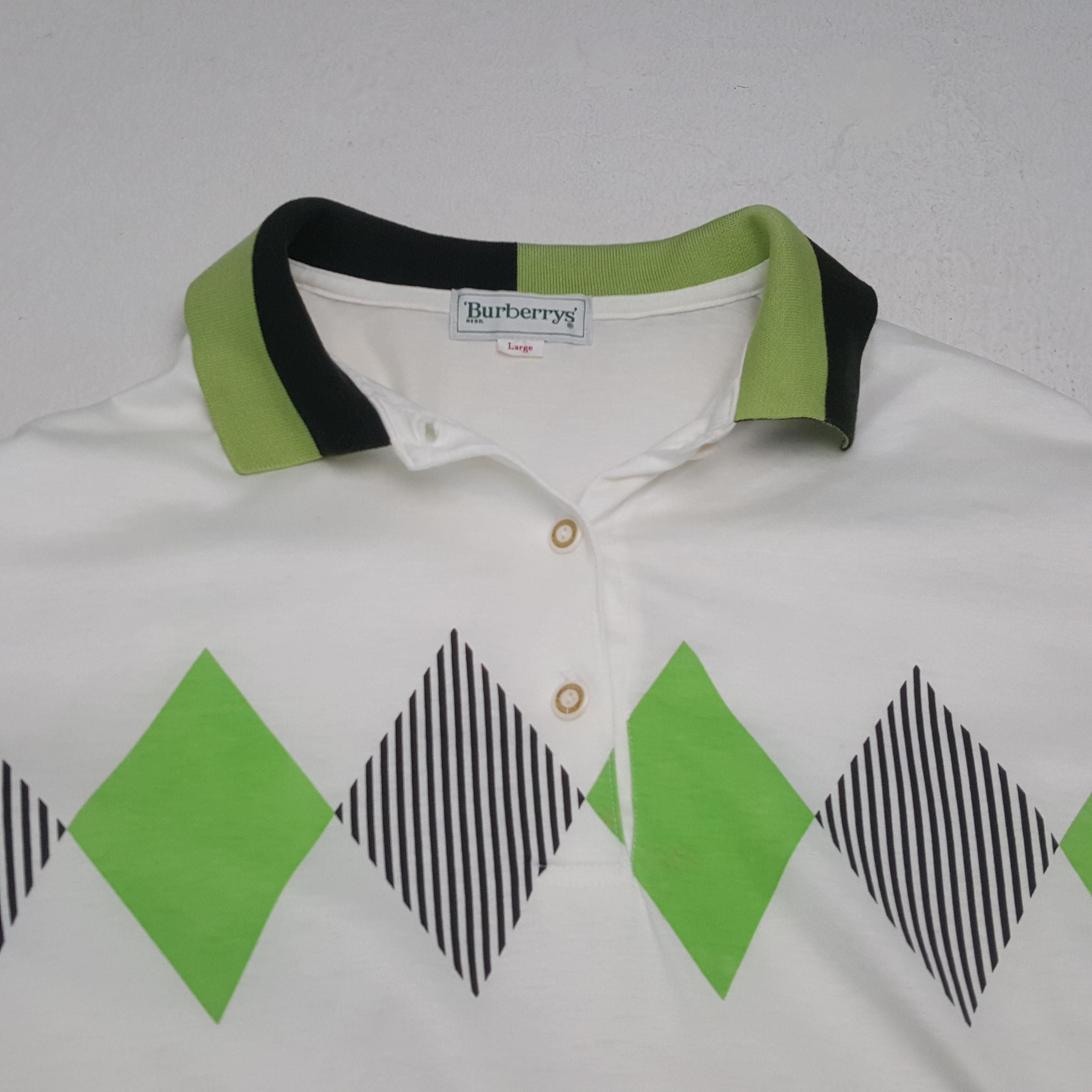 Burberry × Vintage Vintage Burberrys Fashion Brand Rare Polo Shirt C276N72 Size US M / EU 48-50 / 2 - 5 Thumbnail
