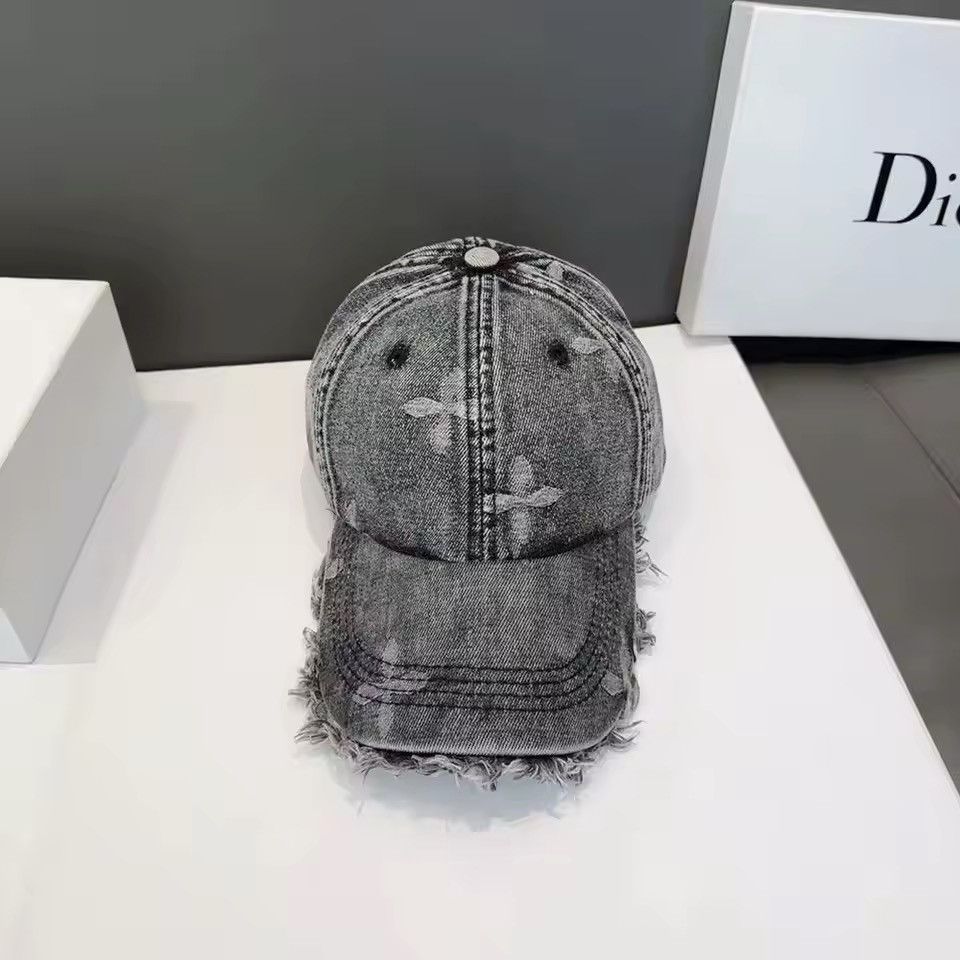 Japanese Brand Outdoor retro faded vintage frayed denim baseball cap Size ONE SIZE - 1 Thumbnail