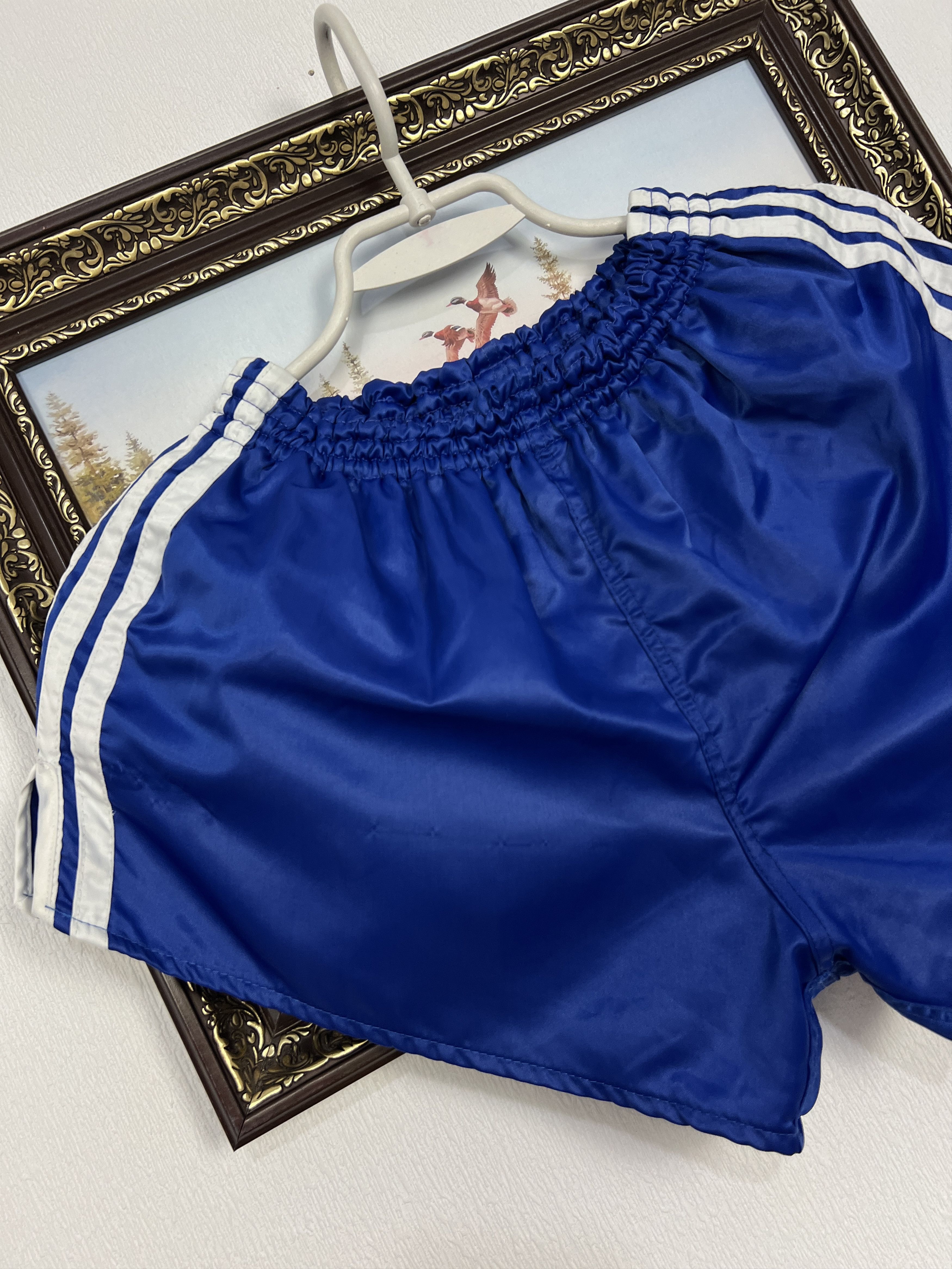 Adidas Vintage 90's Adidas West Germany Nylon Blue Shorts Mens L Size US 34 / EU 50 - 3 Thumbnail