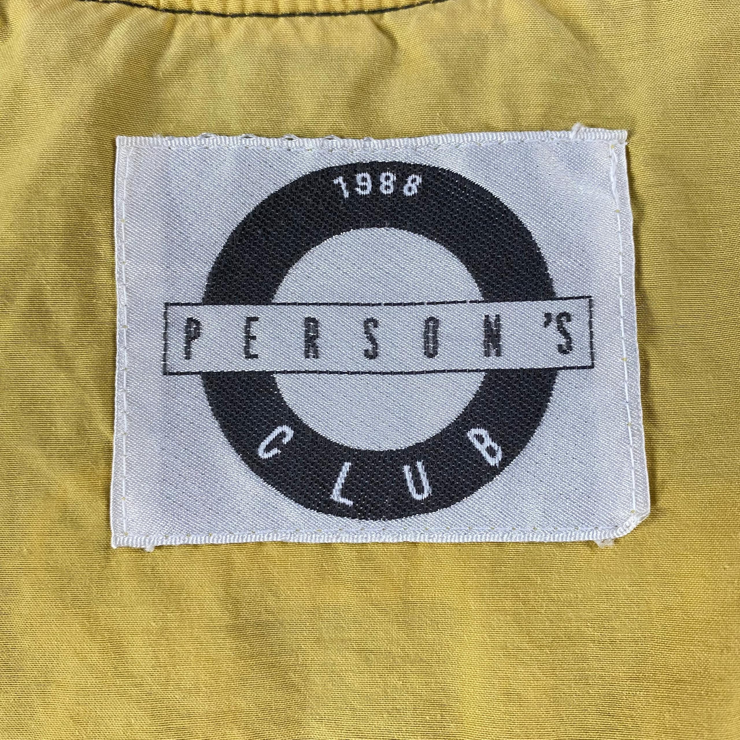 PERSON'S Vintage 90s Person Club Bombers Jacket Size US L / EU 52-54 / 3 - 9 Thumbnail