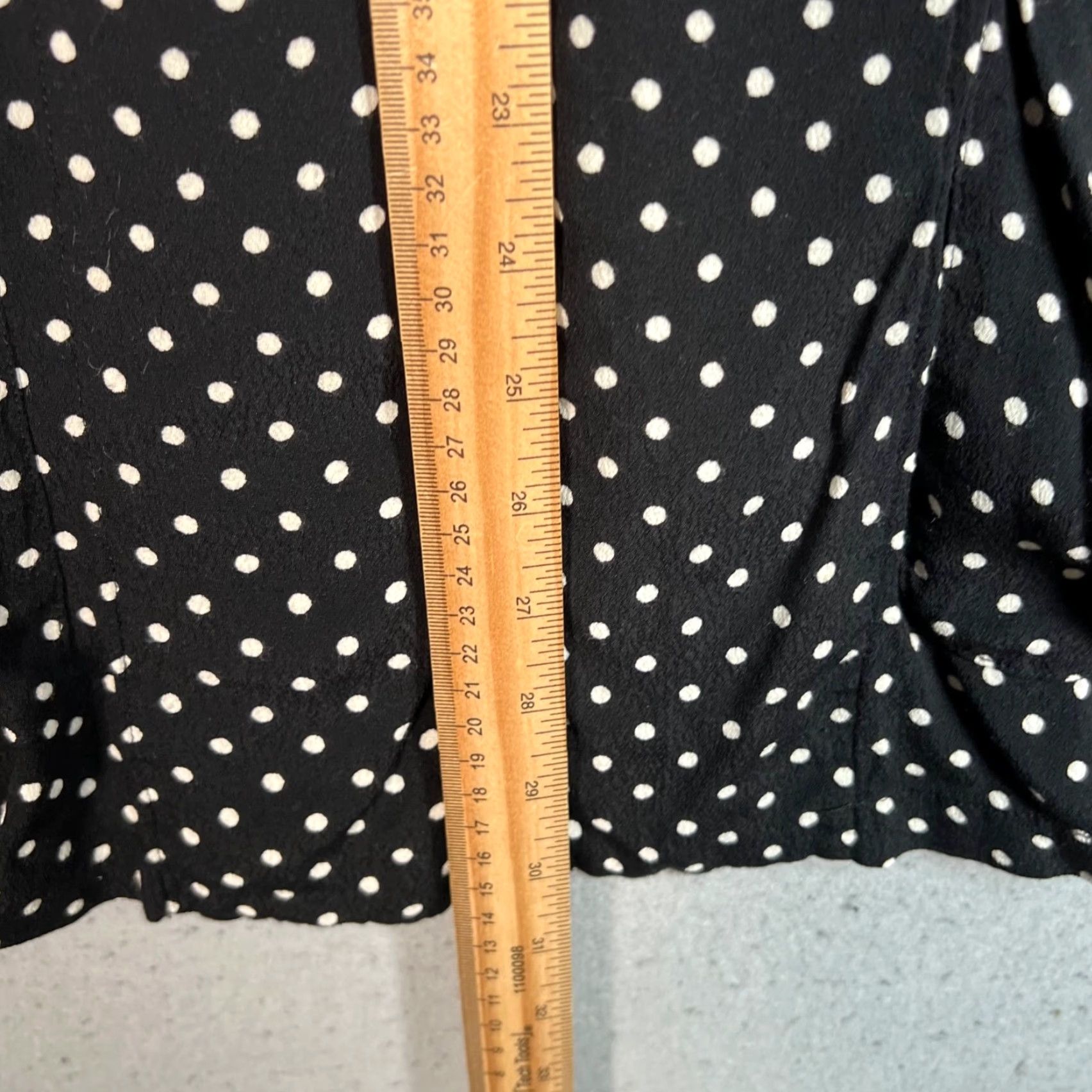 Vintage Silence + Noise Cardigan Open Front Polka Dot Black & White Womens Medium Pullover Sweater Knit Open Front Casual Autumn Winter Spring Womens Size M Size M / US 6-8 / IT 42-44 - 6 Thumbnail