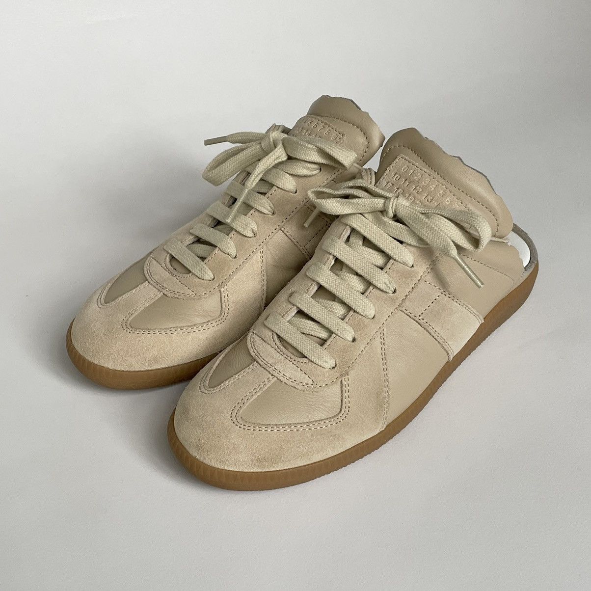 Maison Margiela S/S 21 Beige Mule GAT Sneakers Size US 7 / IT 37 - 7 Thumbnail