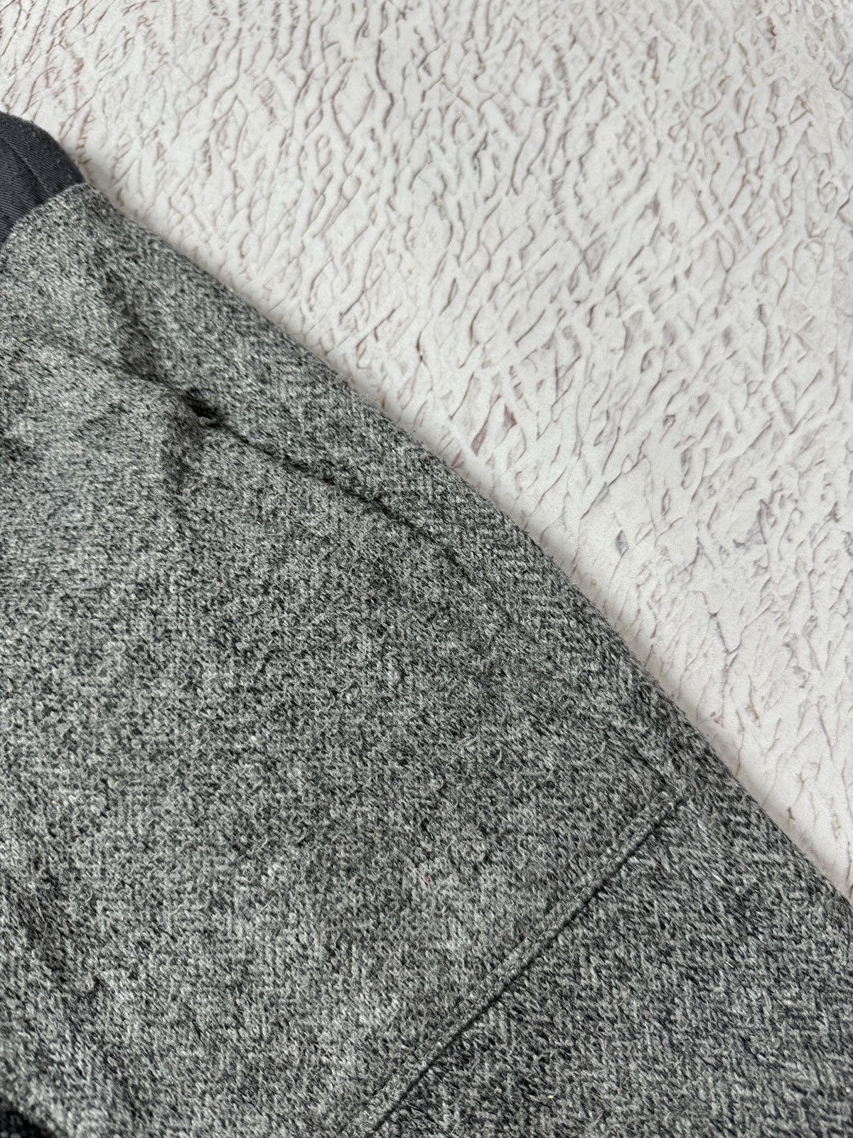 Japanese Brand × Vintage Herringbone grey Japan clothing sweat track pants Size US 32 / EU 48 - 9 Thumbnail