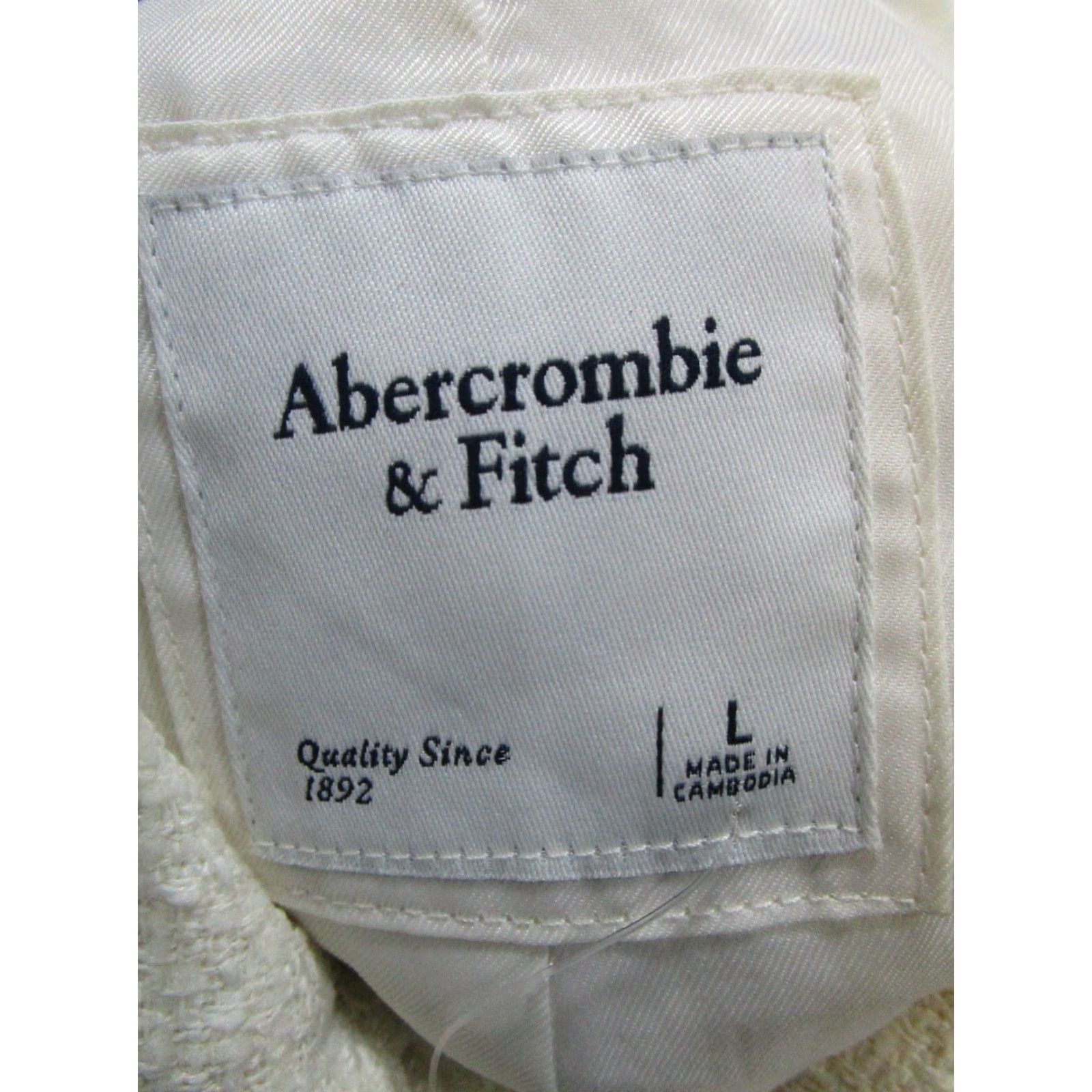 Abercrombie & Fitch Abercrombie & Fitch Jacket Womens Large Beige Button Up Size L / US 10 / IT 46 - 3 Thumbnail
