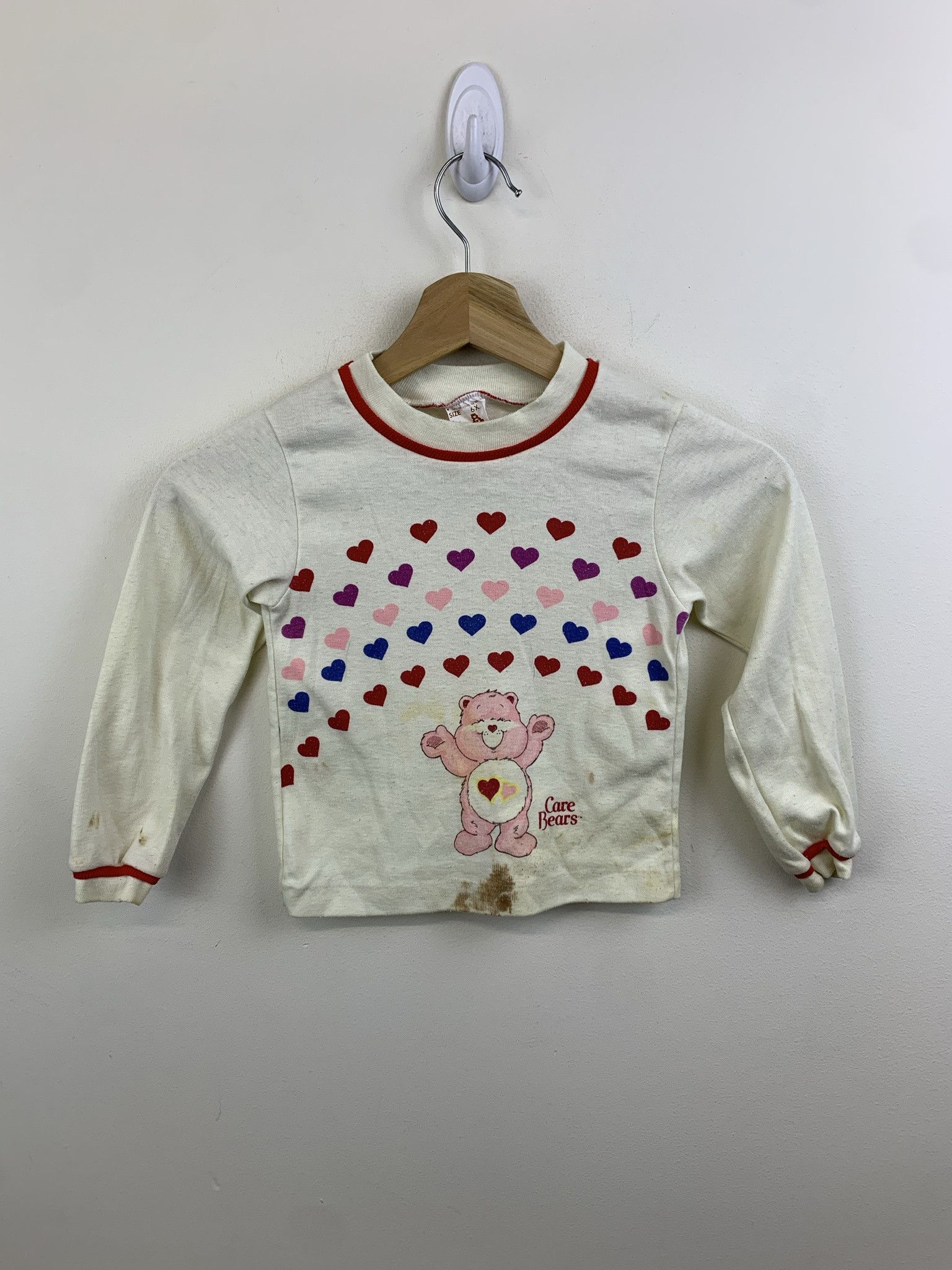 Other Vintage 1980s Care Bear Heart Rainbow Baby Tee Size XXS Size US XXS / EU 40 - 1 Thumbnail