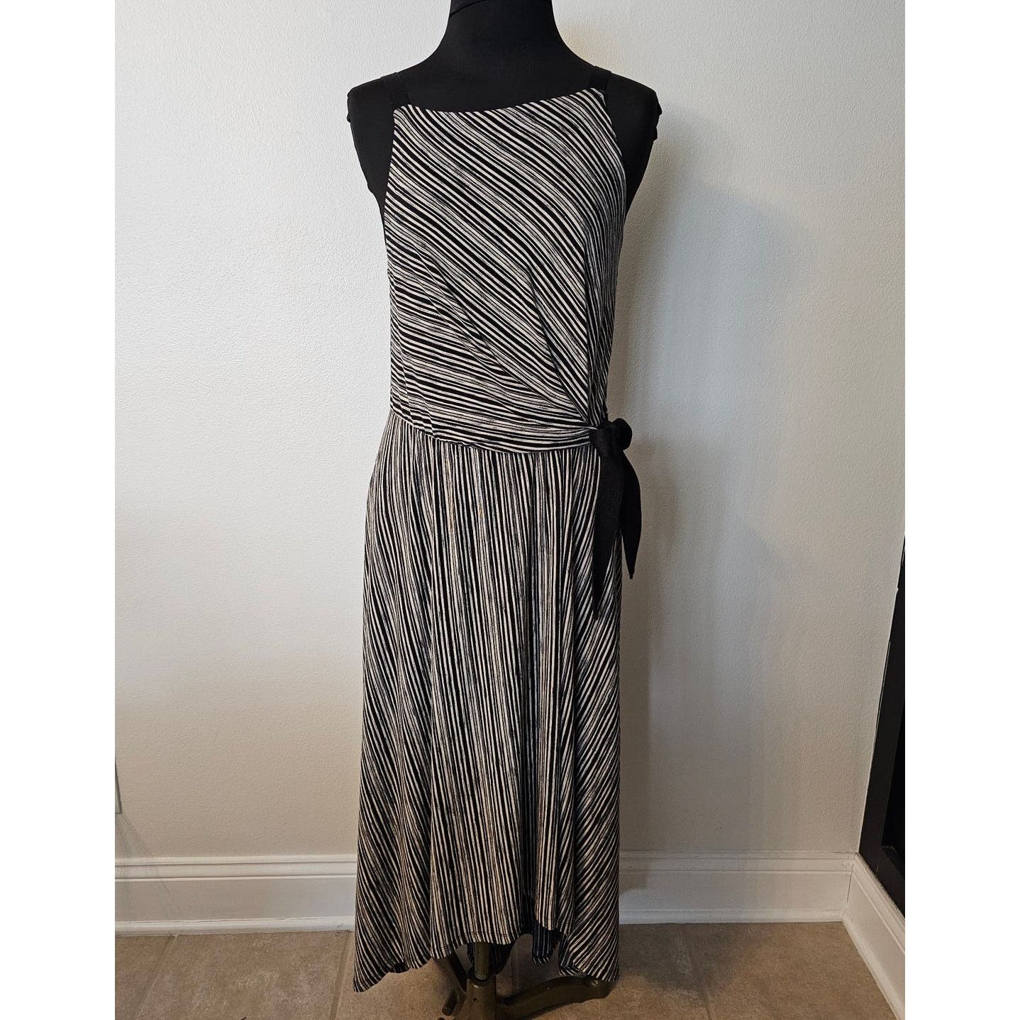 Anthropologie Maeve Anthropologie Hi-Low Salsola Summer Striped Dress S Size S / US 4 / IT 40 - 3 Thumbnail