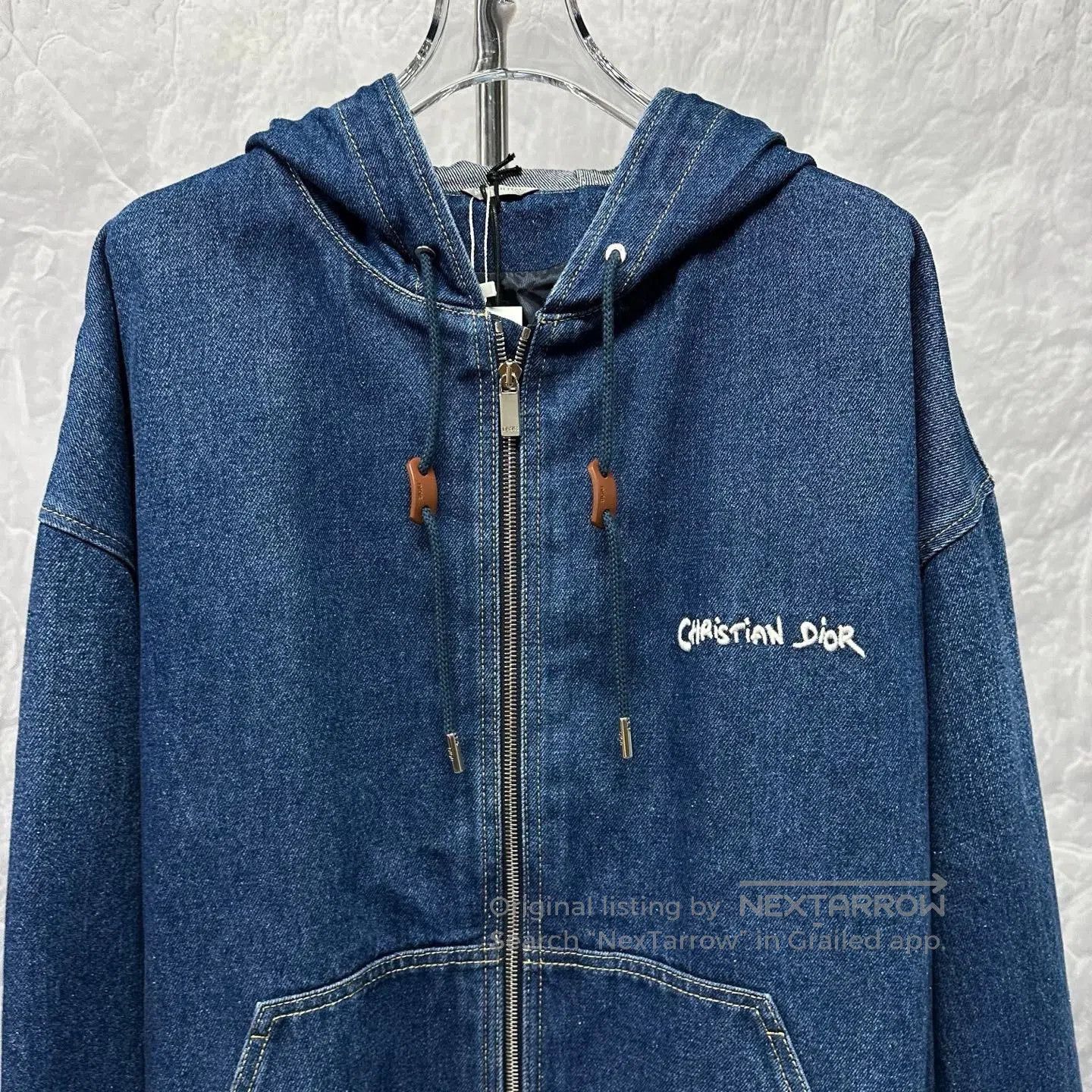 Dior Dior Letter Embroidery Hooded Denim Jacket. Size US L / EU 52-54 / 3 - 2 Thumbnail