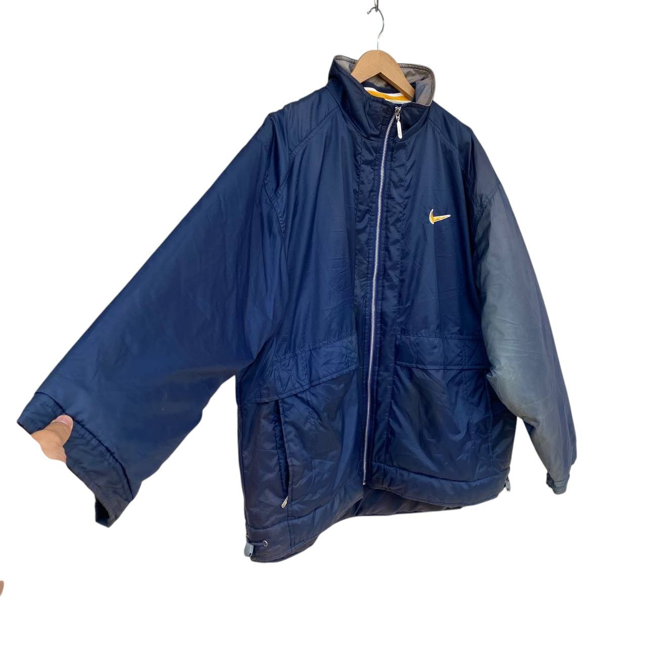 Vintage VINTAGE 90S NIKE COACH INSULATED JACKET FADED BLUE Size US L / EU 52-54 / 3 - 10 Thumbnail
