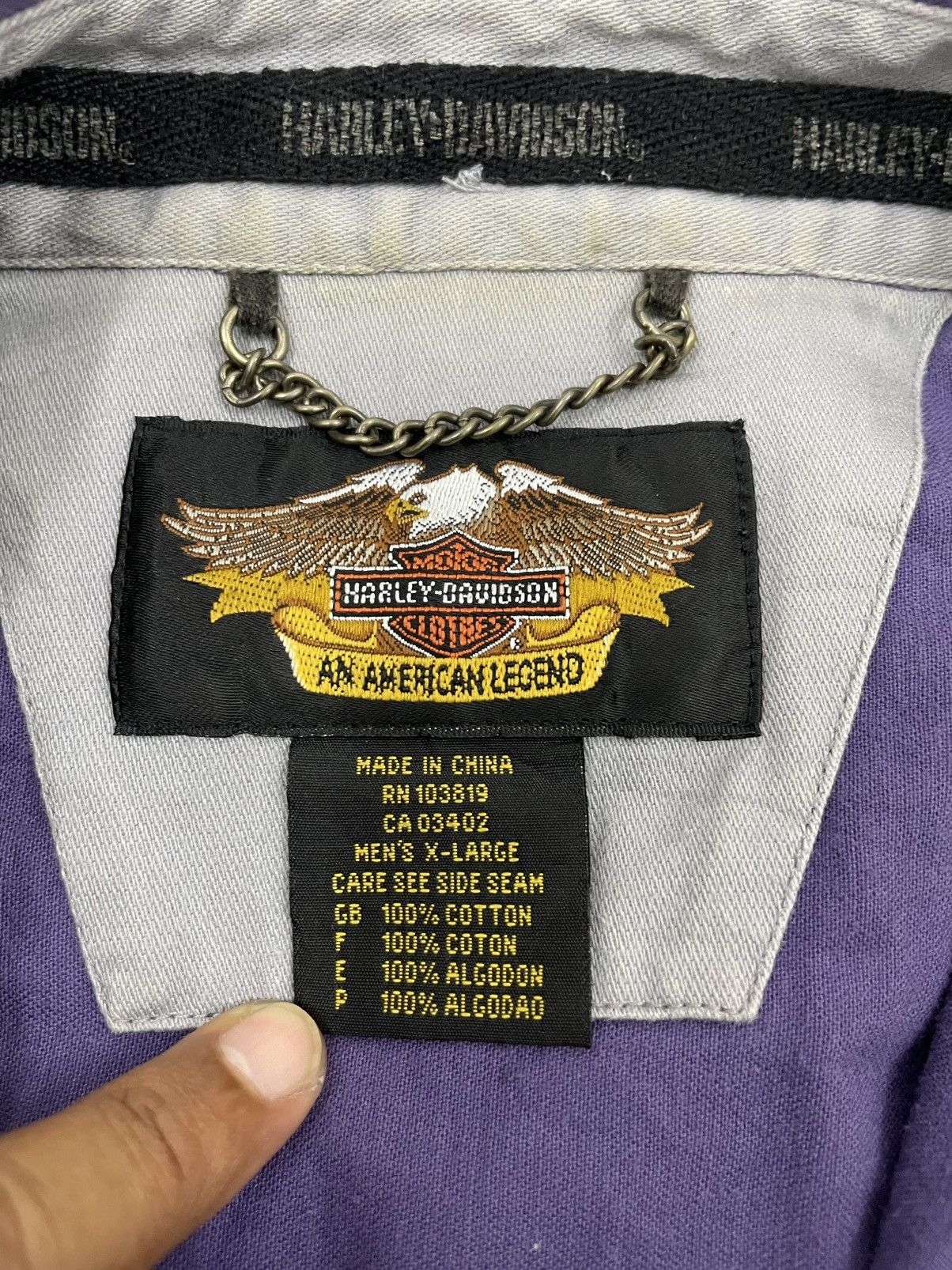 Harley Davidson Harley Davidson Buttons Up Shirt Size US XL / EU 56 / 4 - 10 Thumbnail