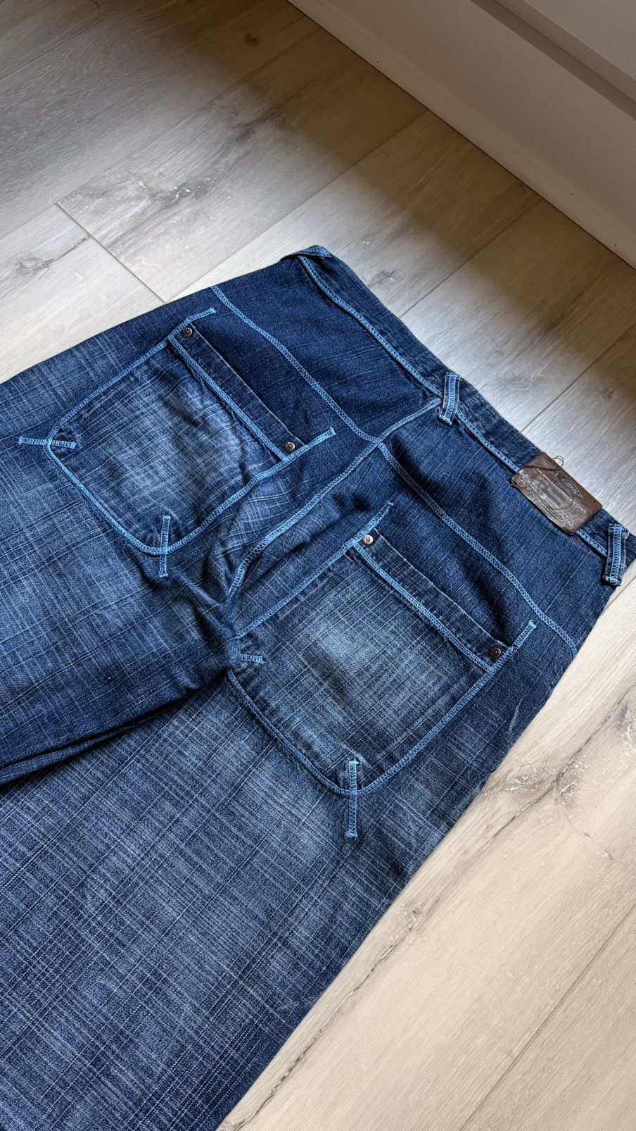 Other Baggy wide leg y2k evolution blue jeans Size US 36 / EU 52 - 3 Thumbnail