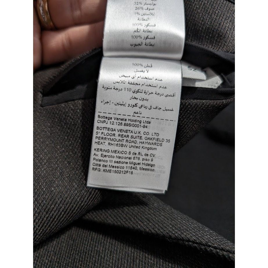 Bottega Veneta o1rshd1 Technical Wool Jacket in Brown/Grey/Black Size US L / EU 52-54 / 3 - 19 Thumbnail