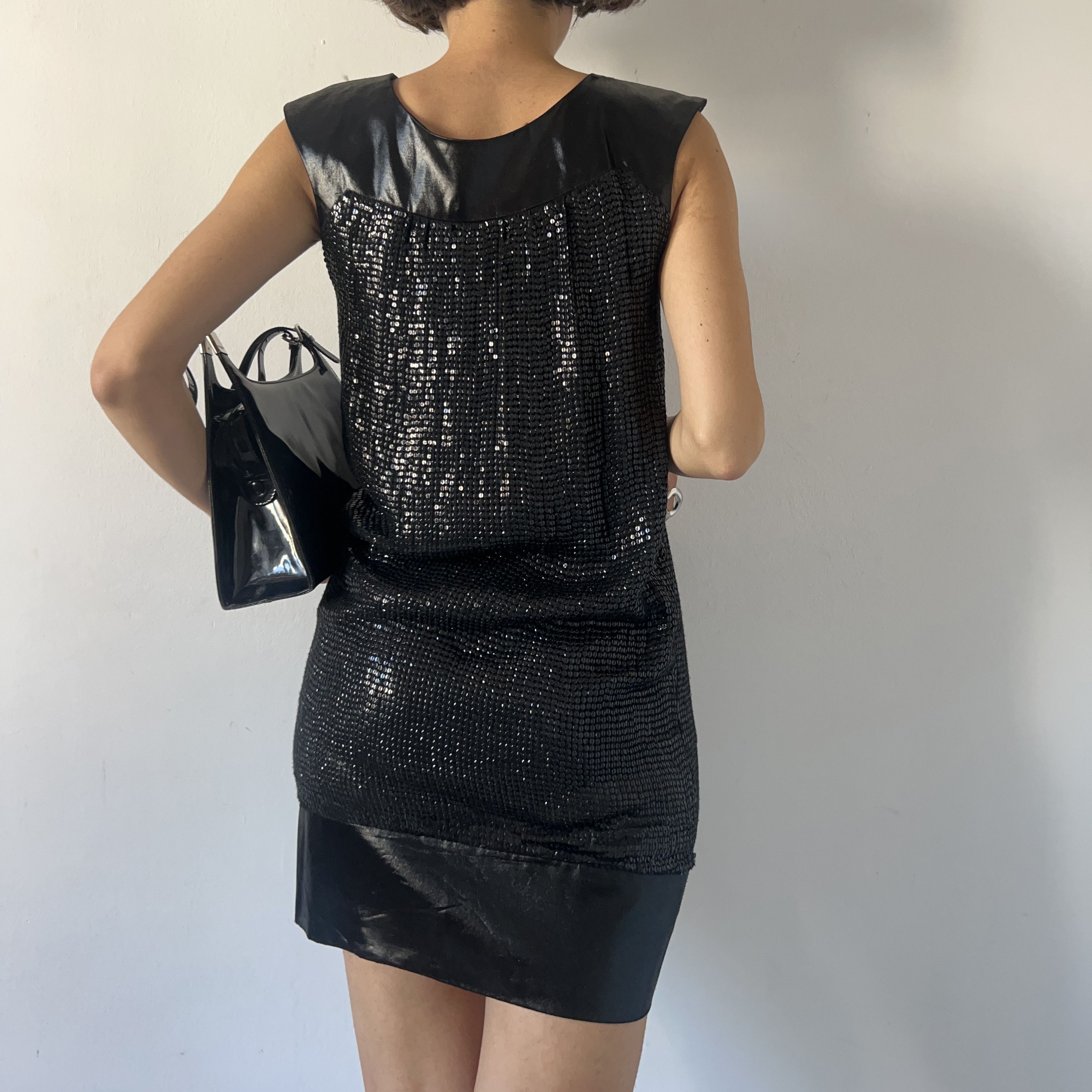 plein sud Vintage y2k Plein Sud Sequin Silk Party Sheath Dress Size S / US 4 / IT 40 - 2 Thumbnail