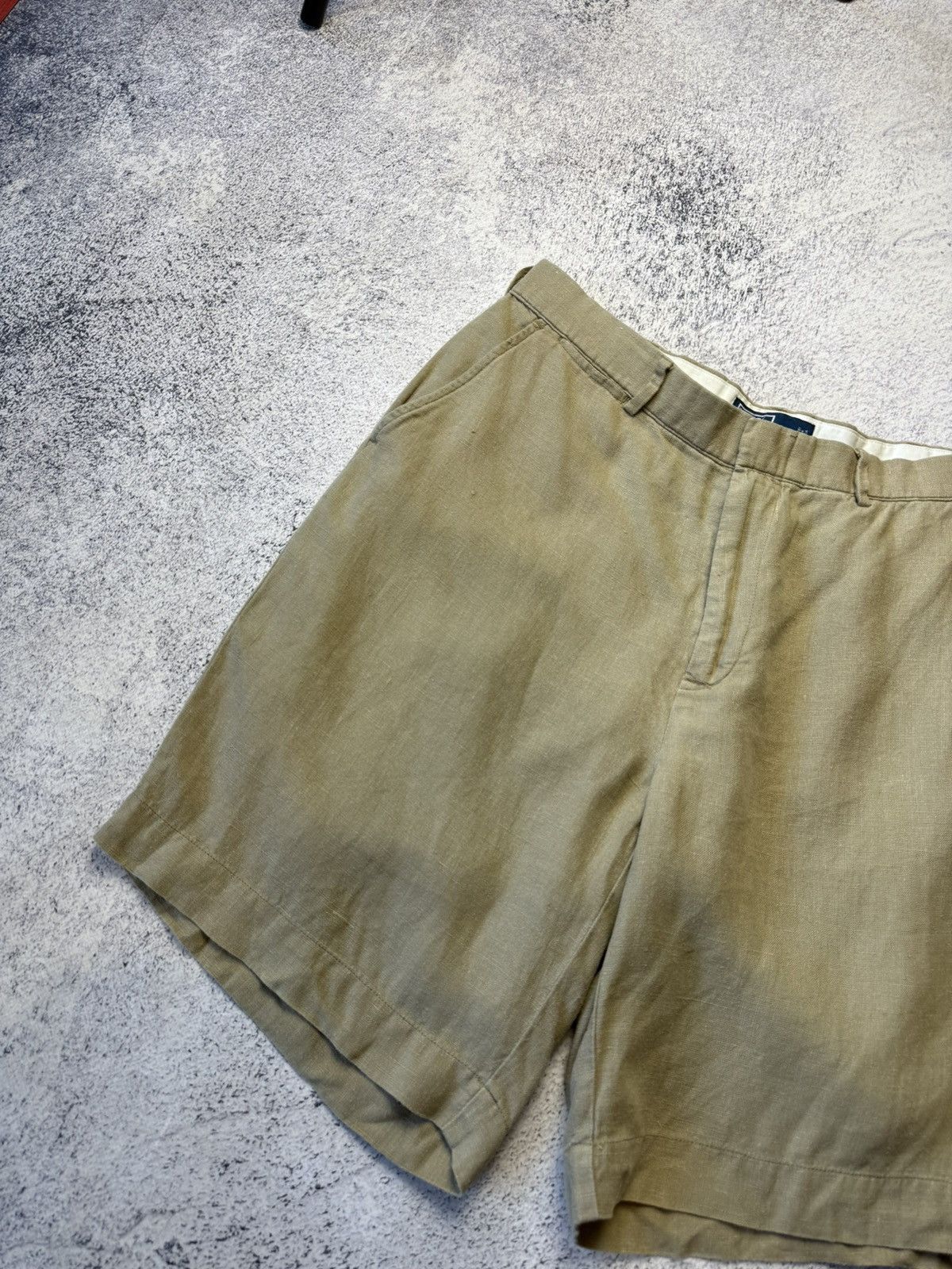 Polo Ralph Lauren Vintage Polo Ralph Lauren Linen Shorts Old Money Size 34 Size US 34 / EU 50 - 6 Thumbnail