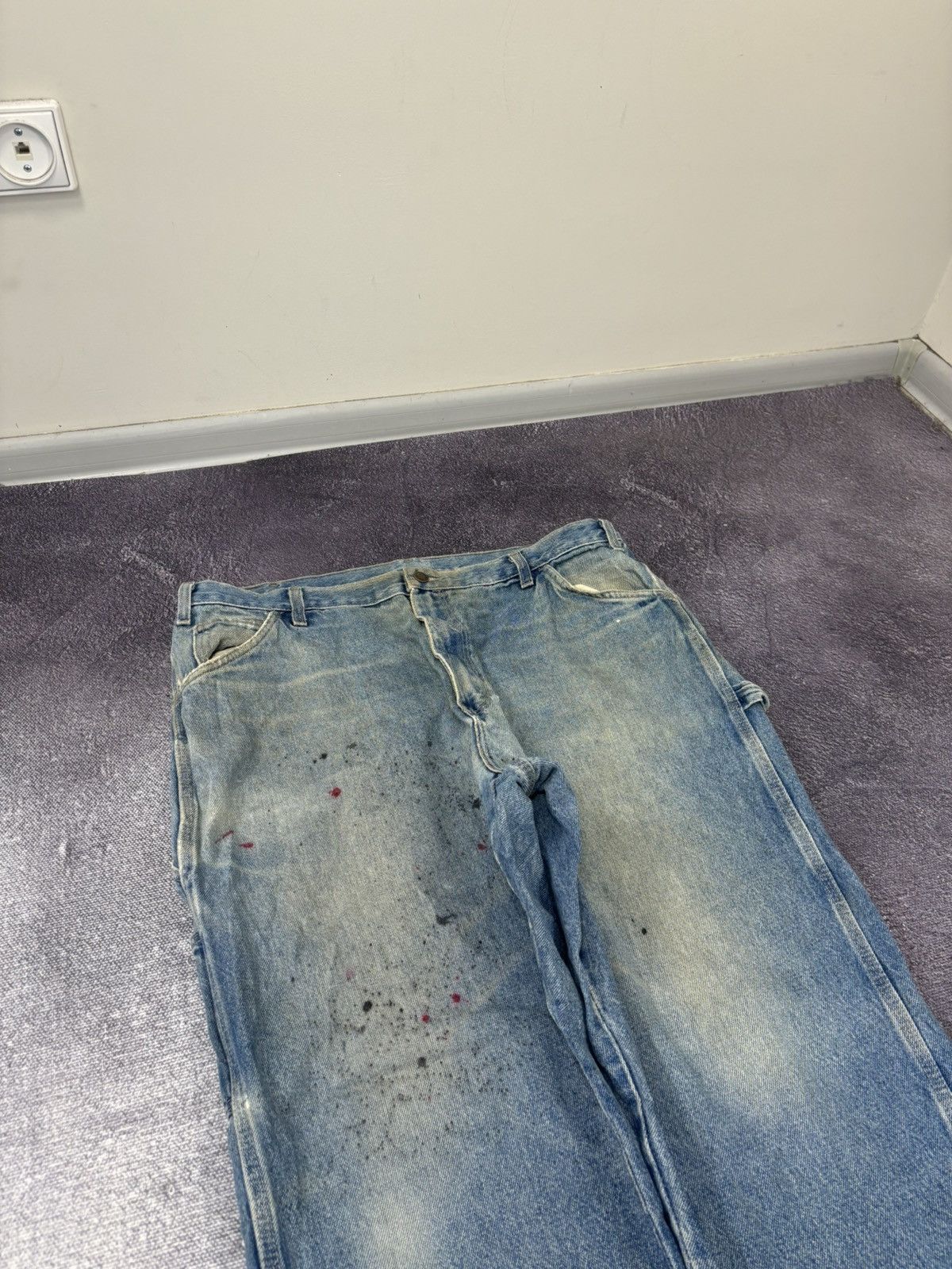 Dickies Vintage Dickies Workwear Faded Blue Hype Denim Baggy Jeans Size US 40 / EU 56 - 10 Thumbnail