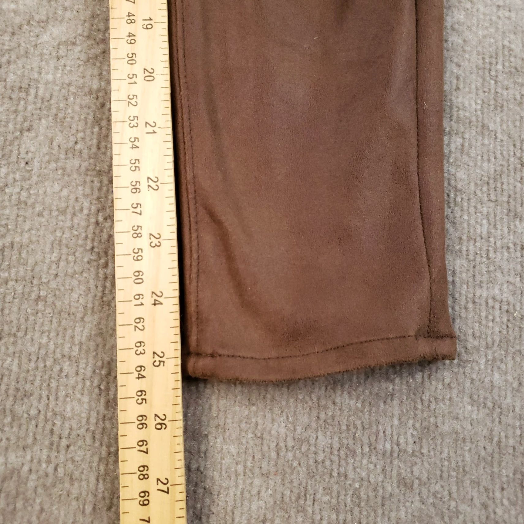7 For All Mankind 7 For All Mankind Leggings Pants Womens Size 26 Brown Faux Suede Leather Ankle Shirt? Size 26" / US 2 / IT 38 - 3 Thumbnail