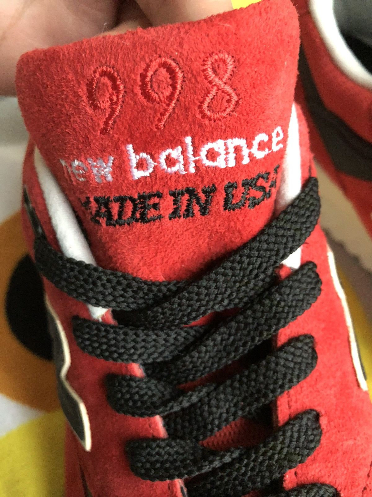 New Balance 8.5 New Balance 998 American Rebel White Red suede reflectiv Size US 8.5 / EU 41-42 - 5 Thumbnail