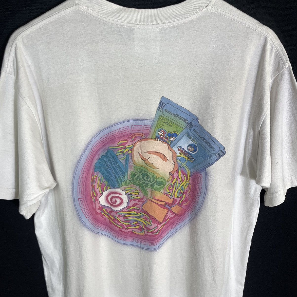 GOAT Crew × Nintendo × Playstation Rare! Goat Ramen x Gameboy Rockman World Capcom Tshirt Size US M / EU 48-50 / 2 - 5 Thumbnail