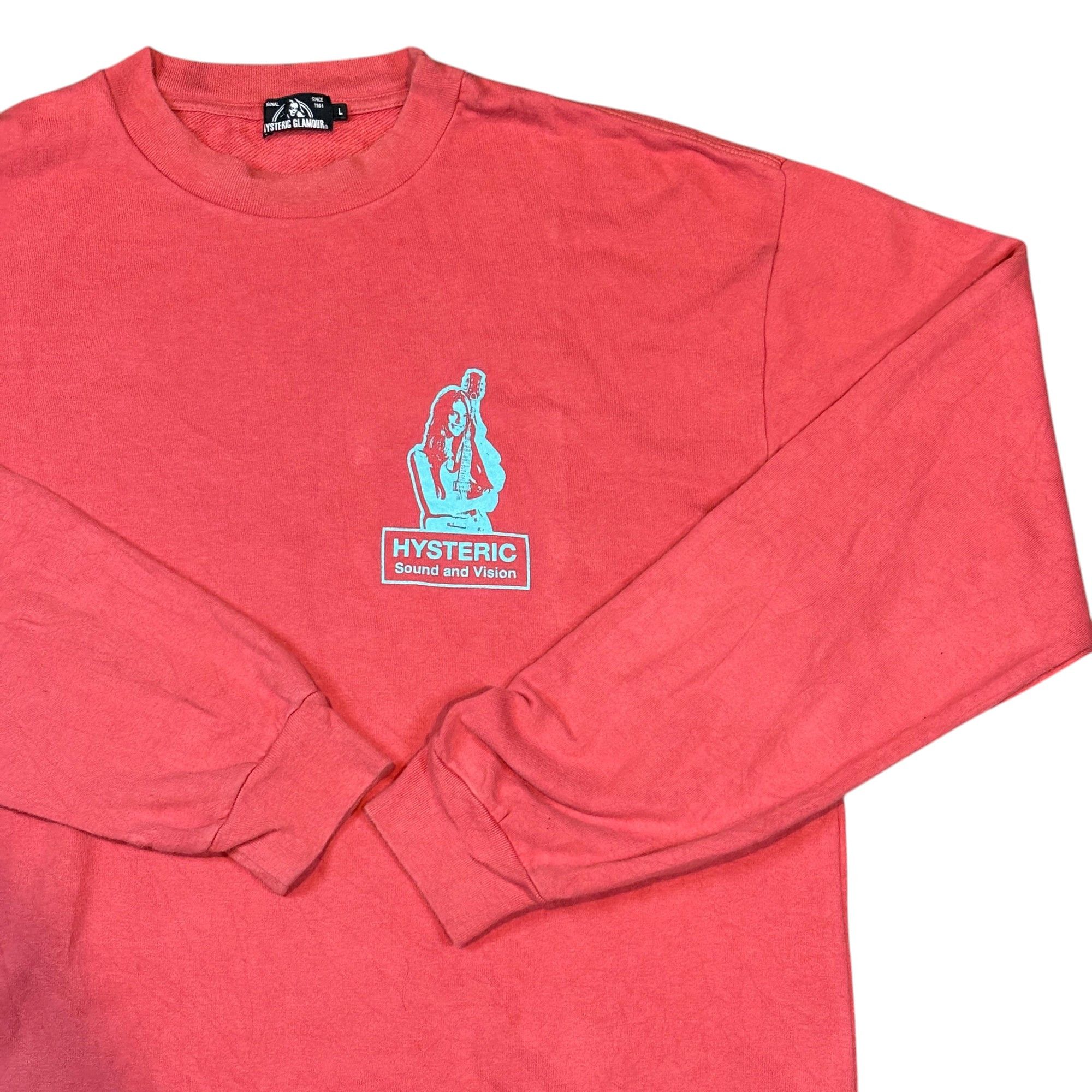 Hysteric Glamour × Vintage Hysteric Glamour Sound And Vision Sweatshirt His Girl Unisex Size US L / EU 52-54 / 3 - 4 Thumbnail