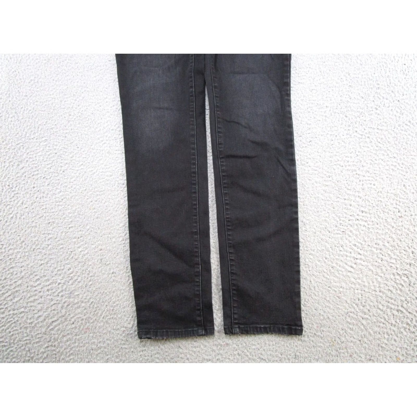 Vintage Maurices Black Denim Skinny Jeans Womens Size M Reg Stretch Mid Rise 5-Pocket Design Denim Shirt? Size 32" / US 10 / IT 46 - 2 Thumbnail