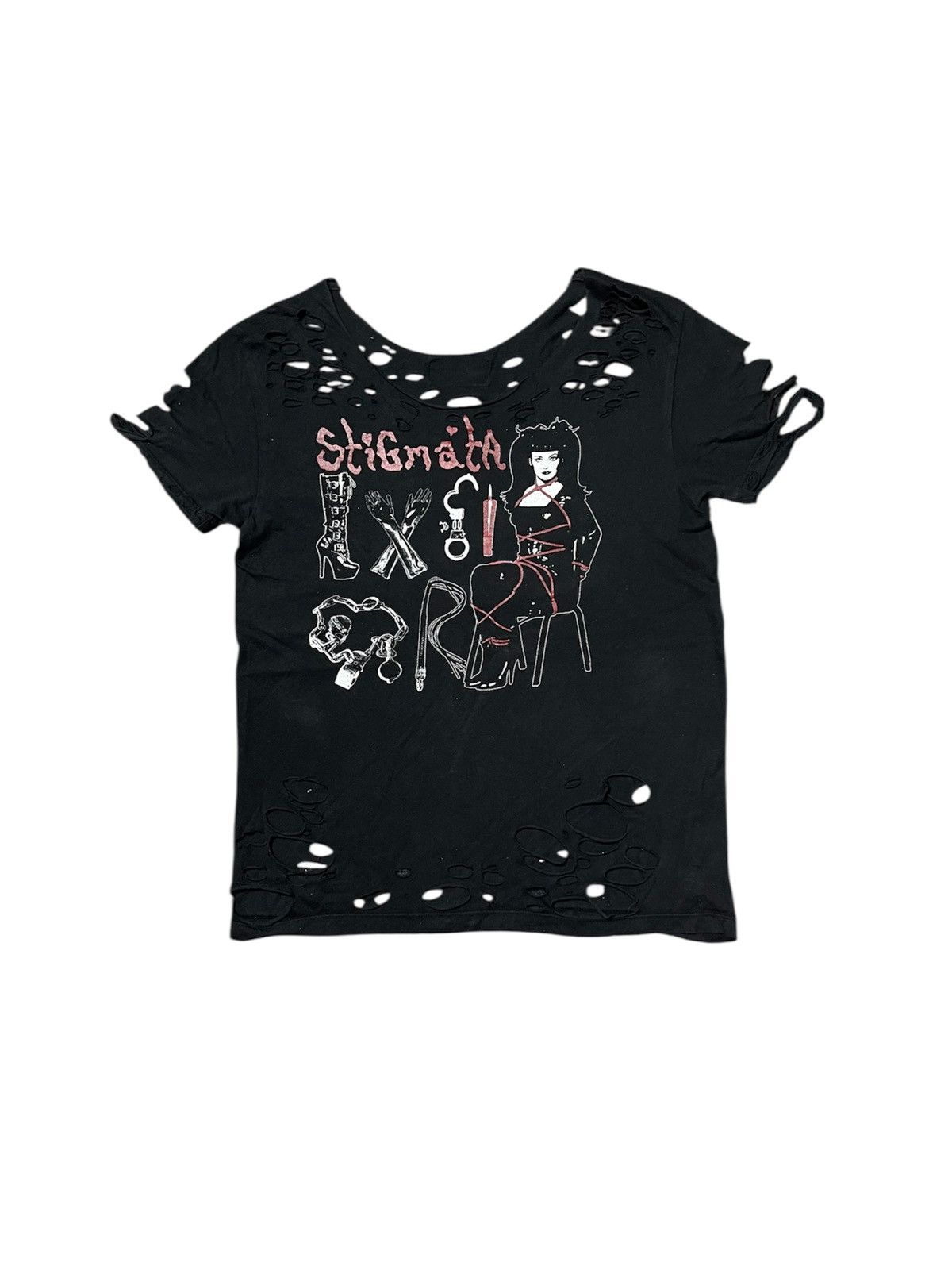 If Six Was Nine 2000s STIGMA BY SEXY DYNAMIC LONDON PUNK STYLE SISTRESSED Size US S / EU 44-46 / 1 - 1 Thumbnail