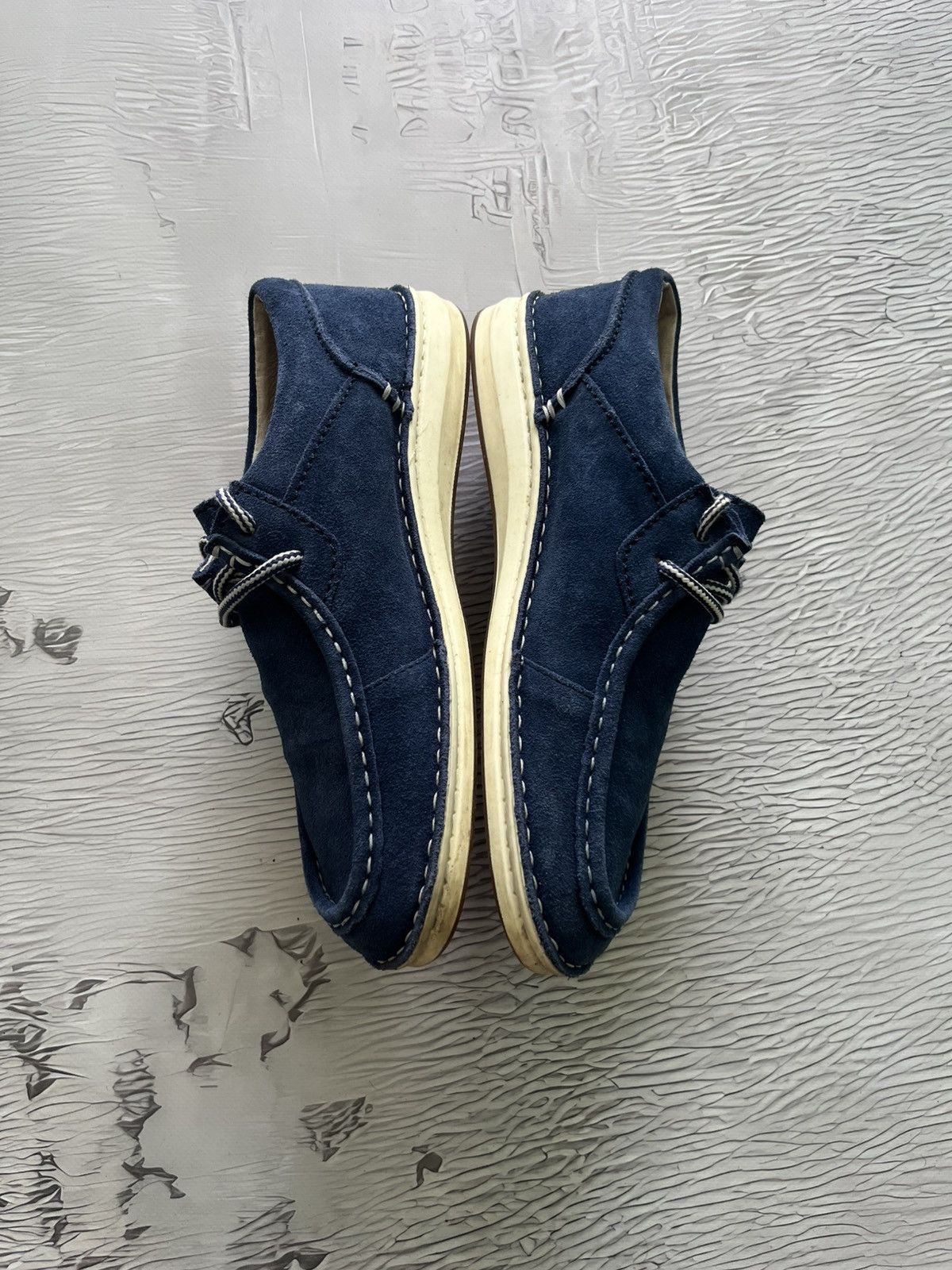 Birkenstock Birkenstock Lace Up Suede Classic Shoes Blue Size US 7 / EU 40 - 3 Thumbnail