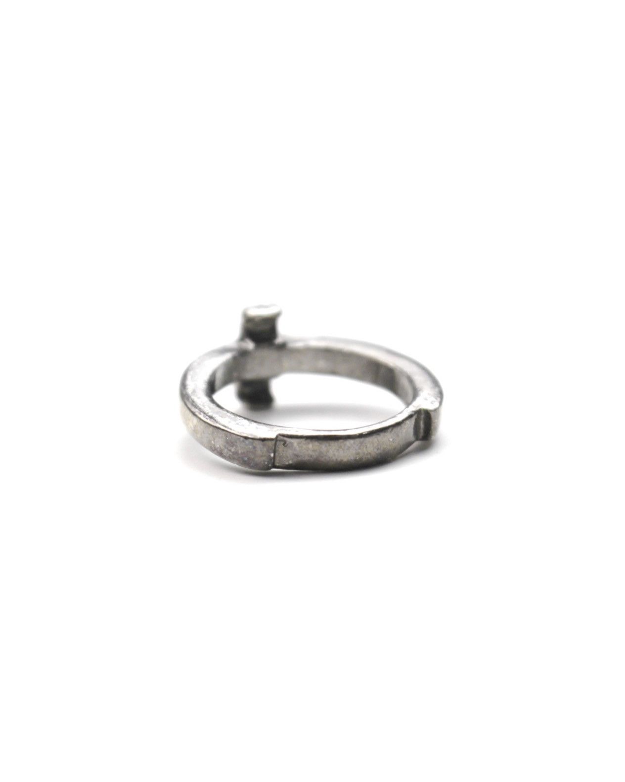 Japanese Brand 2000S JAPANESE MADE OXIDIZED CROSS STACKER RING Size ONE SIZE - 3 Thumbnail
