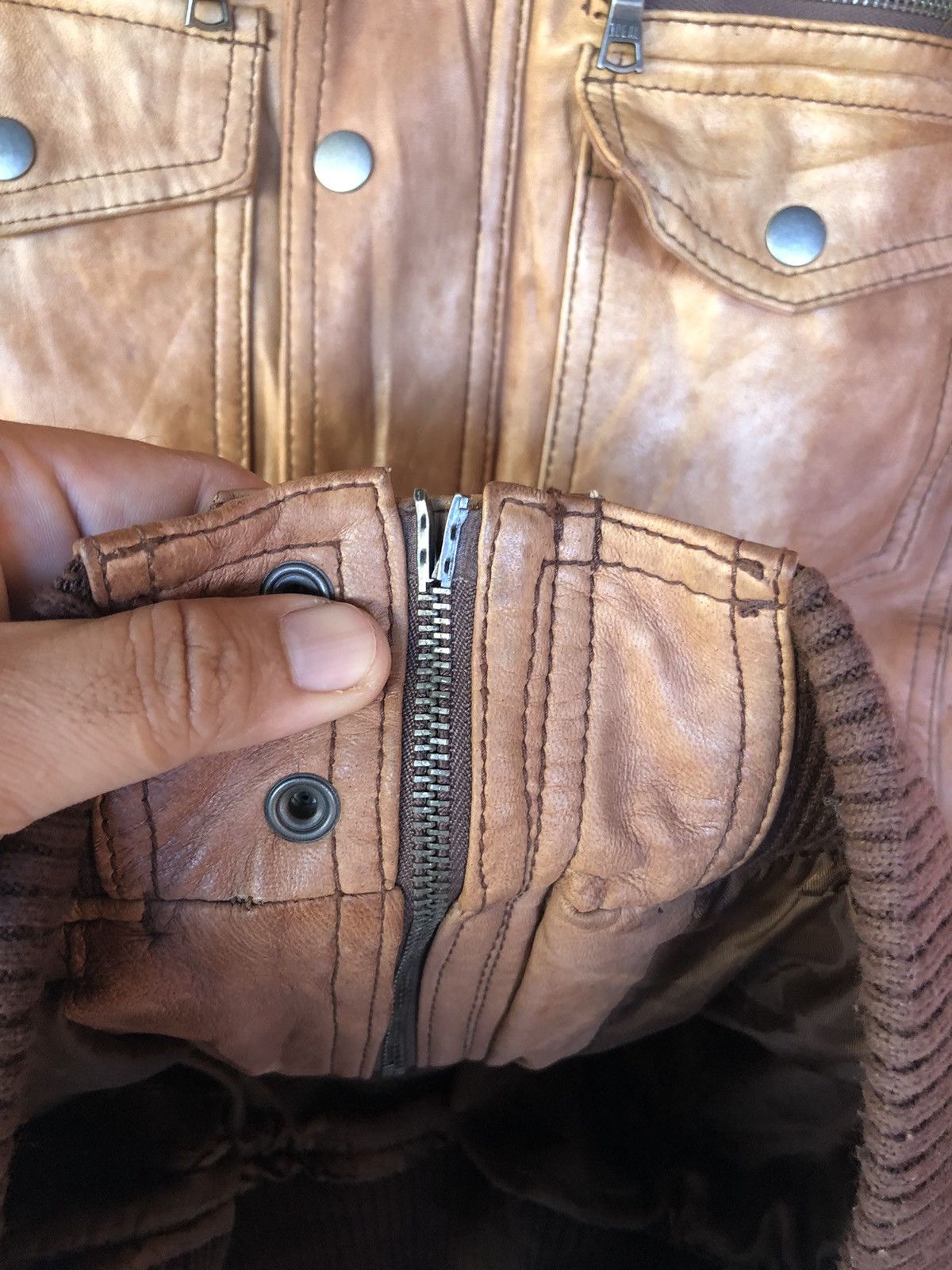 If Six Was Nine × Japanese Brand Vintage S.Train Leather Ride Jacket Size US S / EU 44-46 / 1 - 7 Thumbnail