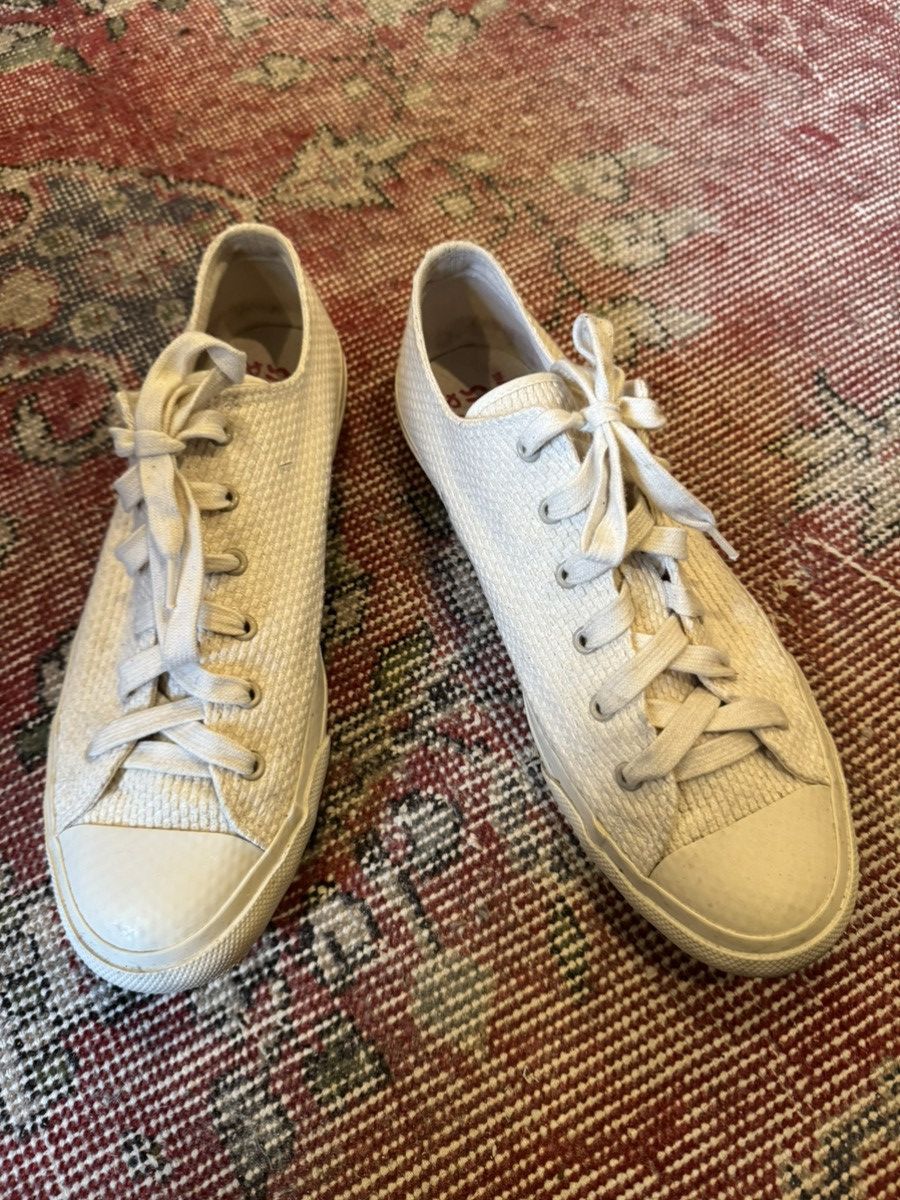 Naked and Famous Natural Sashiko Sneaker - Natural Color