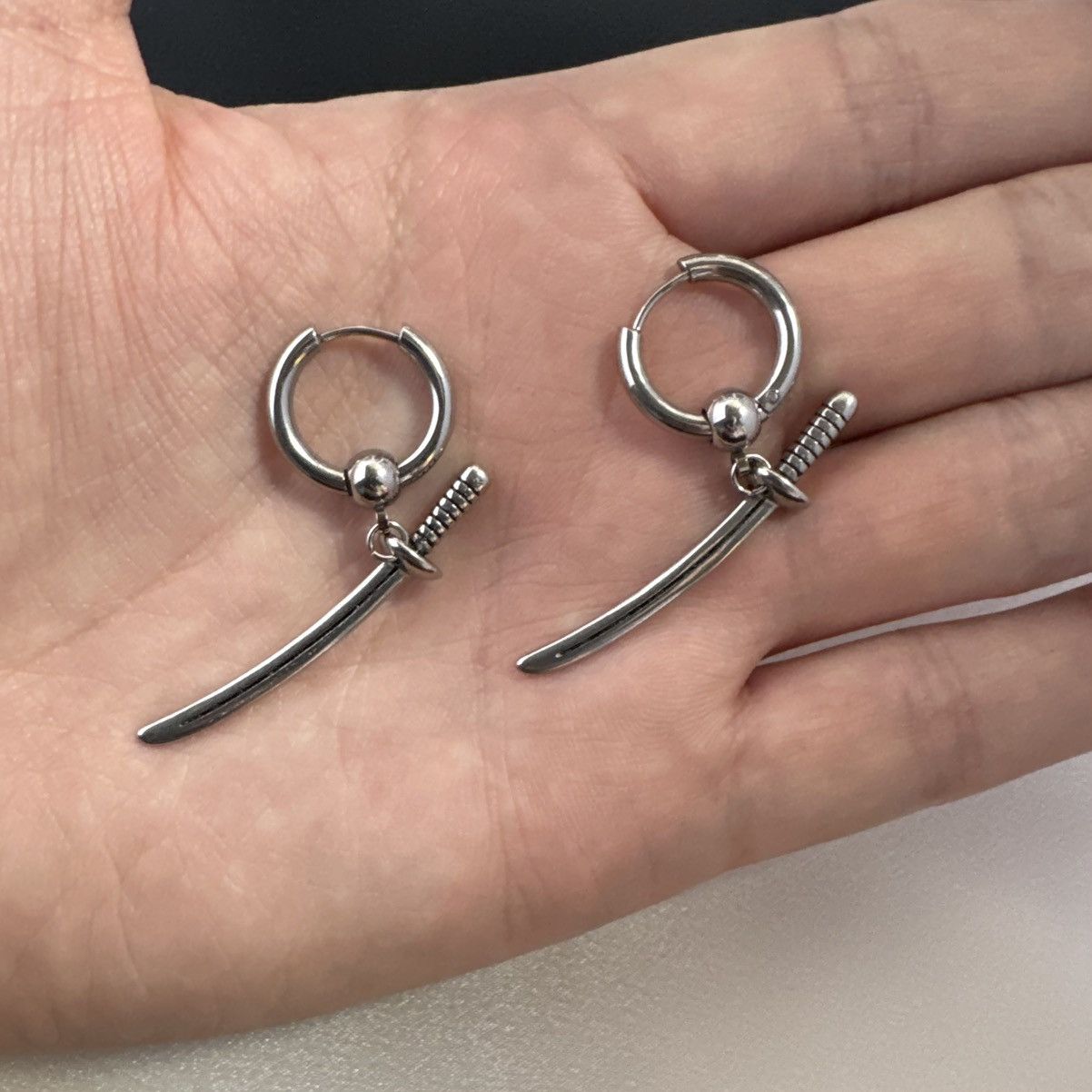 Other Knife Dangle Drop Earrings for Men Women,Unisex Style Size ONE SIZE - 4 Thumbnail