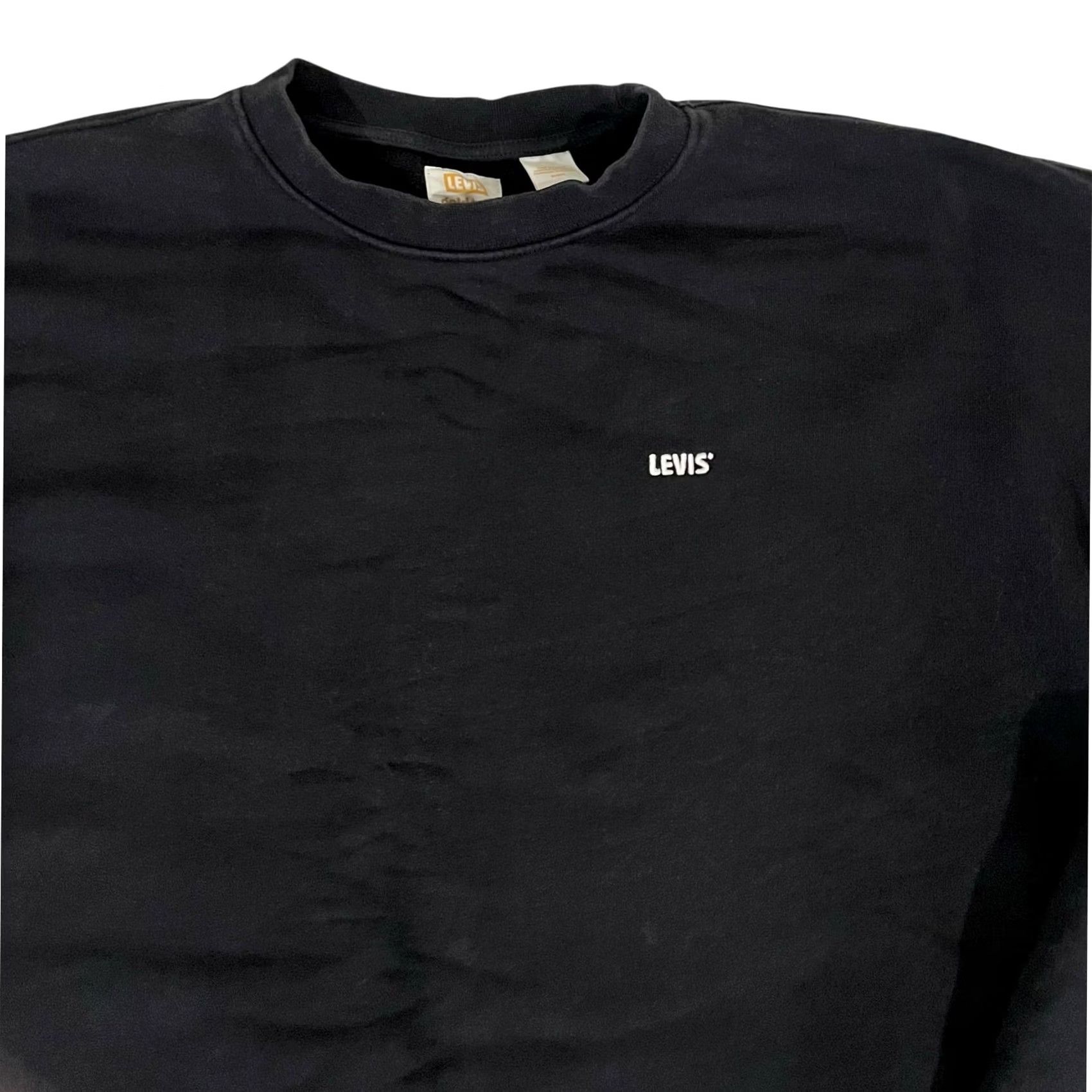 Vintage VINTAGE Levi’s Sweatshirt Mens Gold Tab Black Pullover Crewneck Size M Size US M / EU 48-50 / 2 - 2 Thumbnail