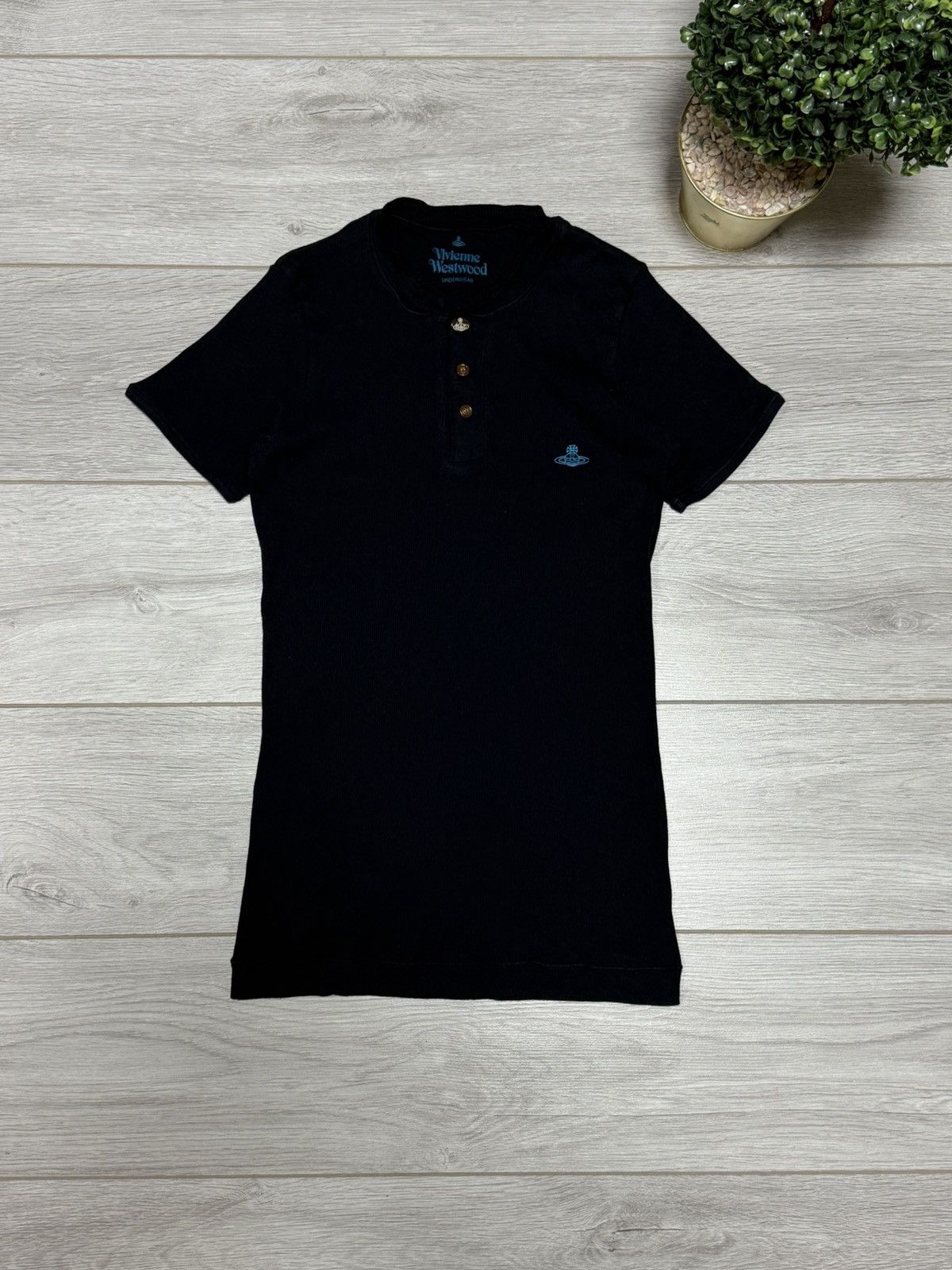 Vivienne Westwood Vivienne Westwood made Japan orb buttons shirt slim ribbed Size US M / EU 48-50 / 2 - 2 Thumbnail