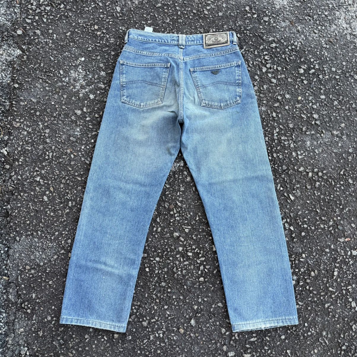Armani Vintage Armani Jeans Button Fly Rusty Faded Denim Jean Size US 31 - 9 Thumbnail
